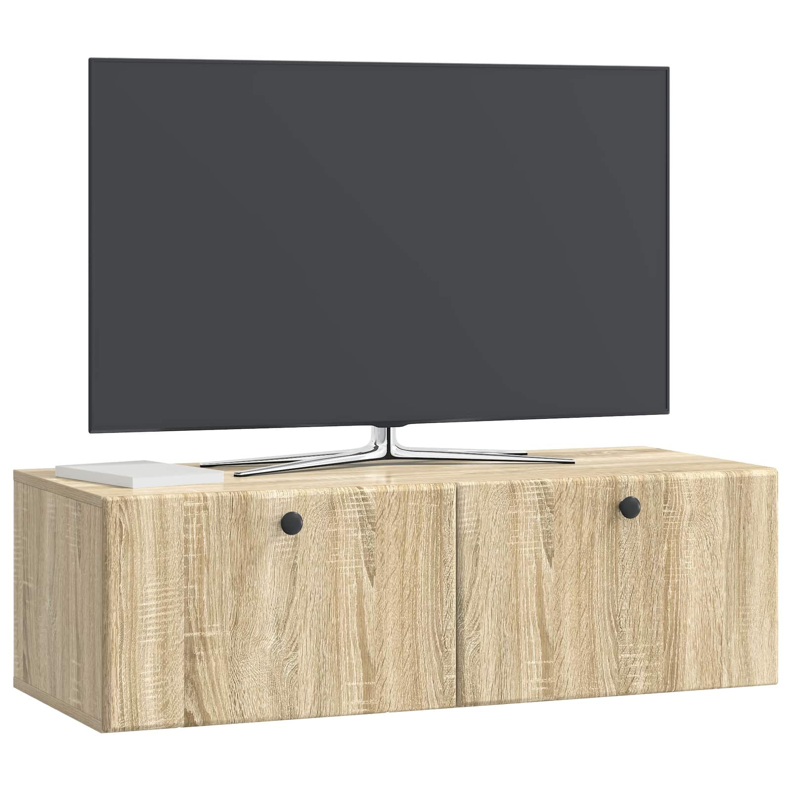 Meuble TV mural Chêne Sonoma 98 x 41 x 30 cm Bois d'ingénierie - XIOS