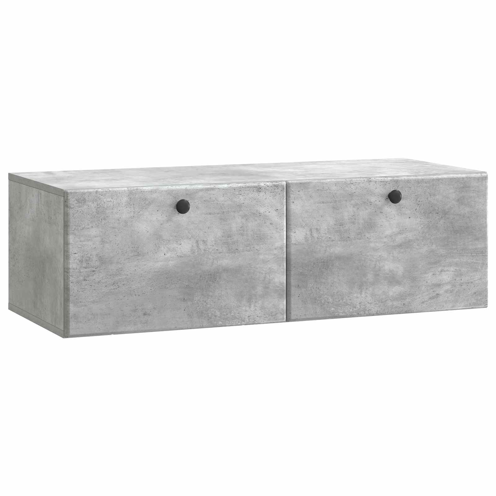 Meuble TV mural Gris béton 98 x 41 x 30 cm Bois d'ingénierie - XIOS