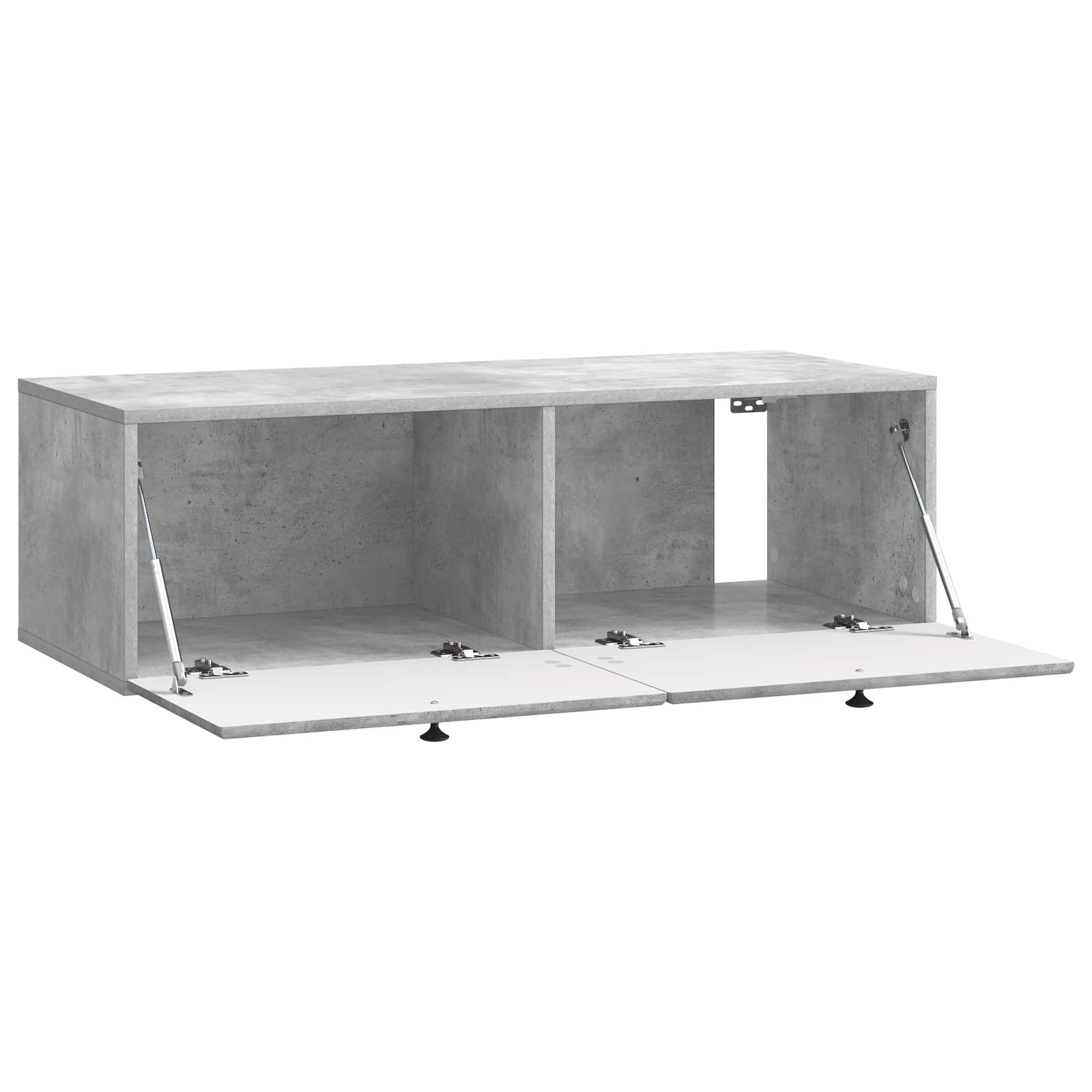 Meuble TV mural Gris béton 98 x 41 x 30 cm Bois d'ingénierie - XIOS