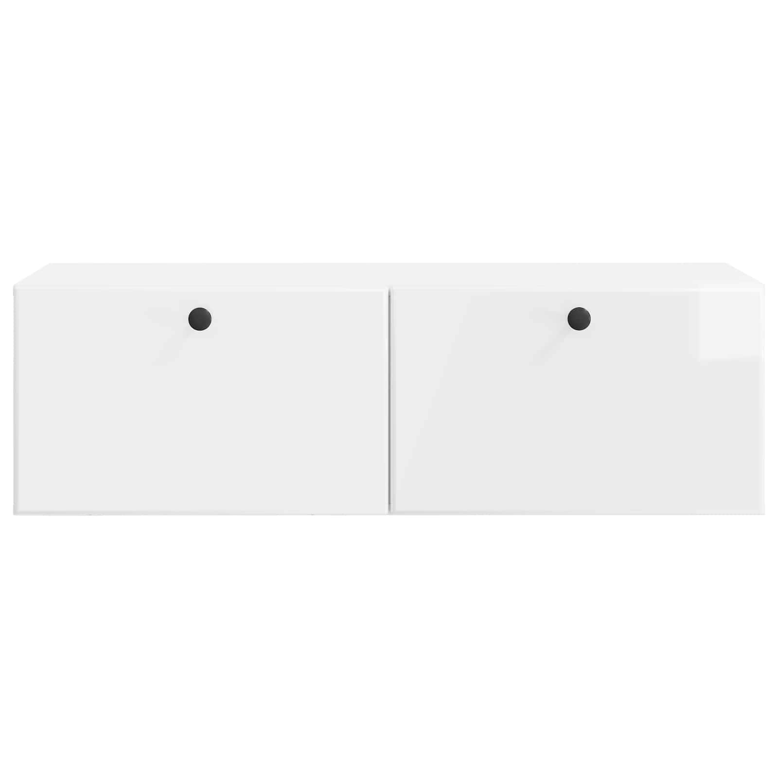 Meuble TV mural Montage mural Blanc brillant 98 x 41 x 30 cm - XIOS