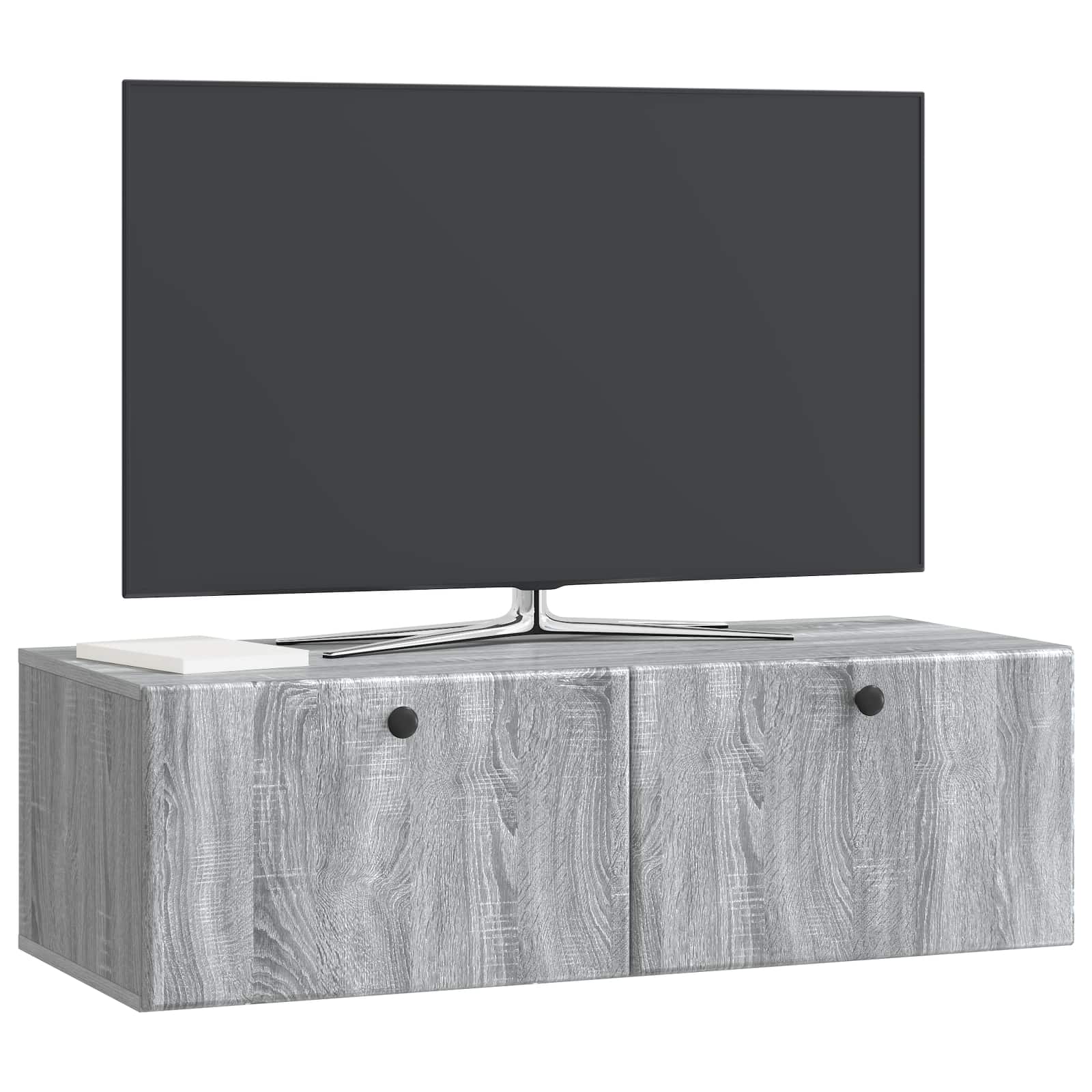 Meuble TV mural Sonoma gris 98 x 41 x 30 cm Bois d'ingénierie - XIOS