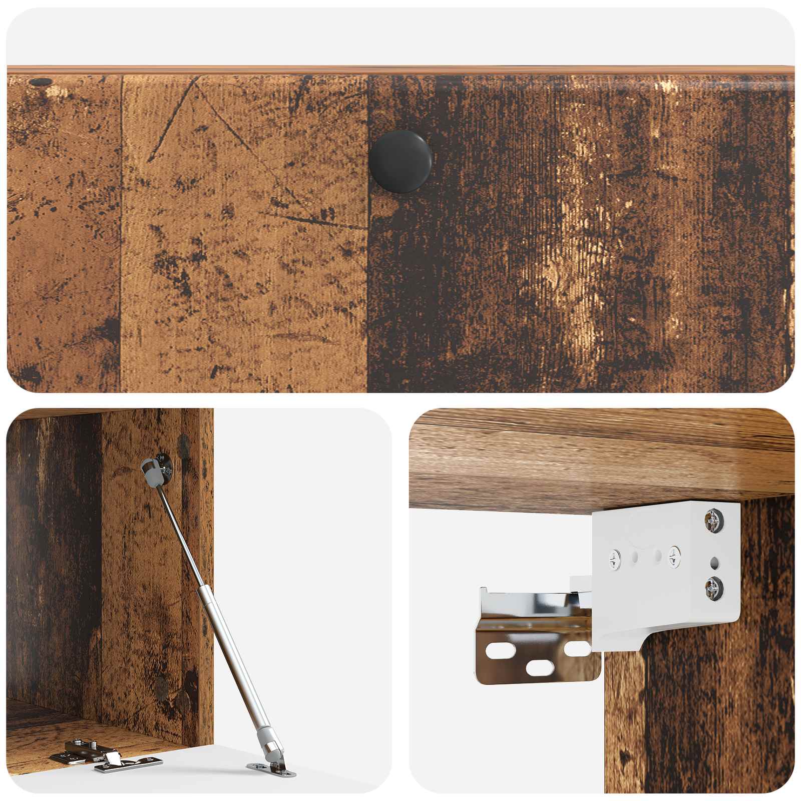 Meuble TV mural Bois ancien 98 x 41 x 30 cm Bois d'ingénierie - XIOS