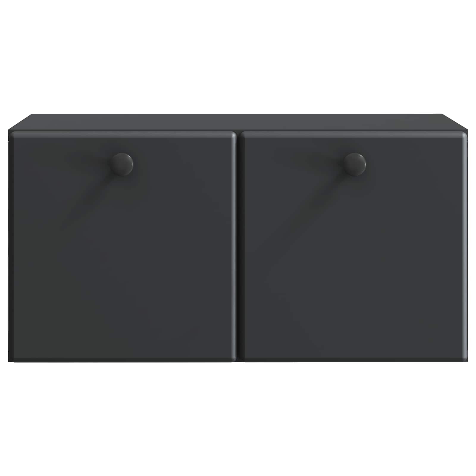 Meuble TV mural 59,5 x 31 x 30 cm Noir Bois d'ingénierie - XIOS