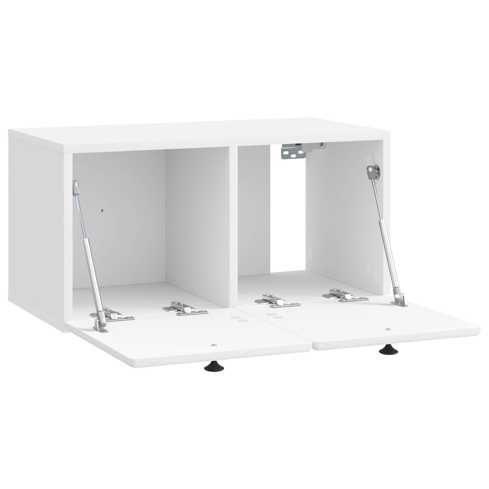 Meuble TV mural 59,5 x 31 x 30 cm Blanc brillant - XIOS
