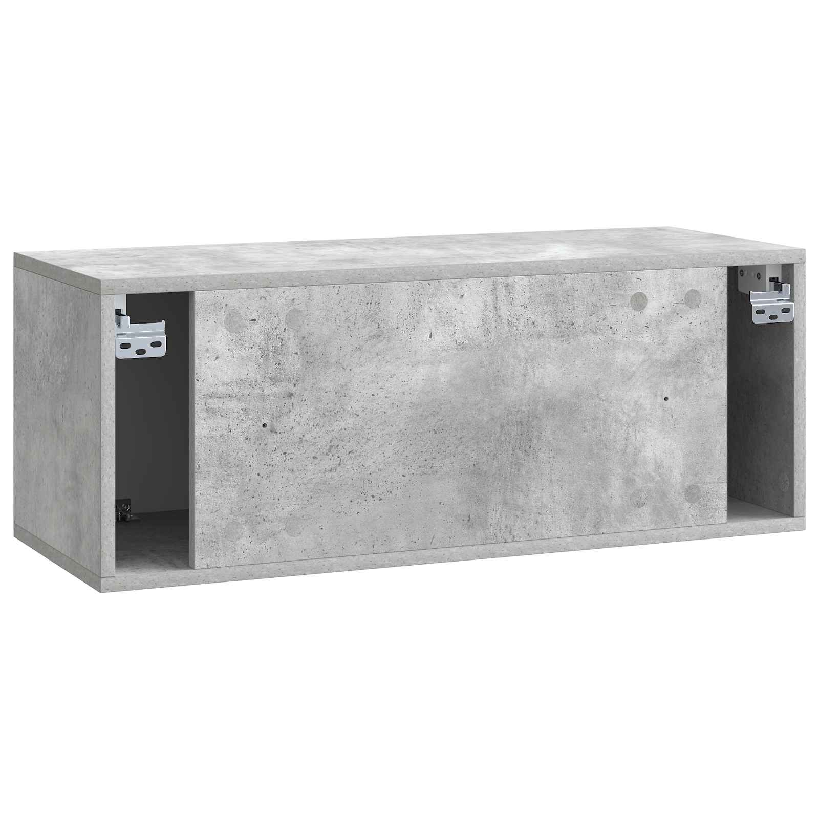 Meuble TV mural 78,5 x 31 x 30 cm Gris béton Bois d'ingénierie - XIOS