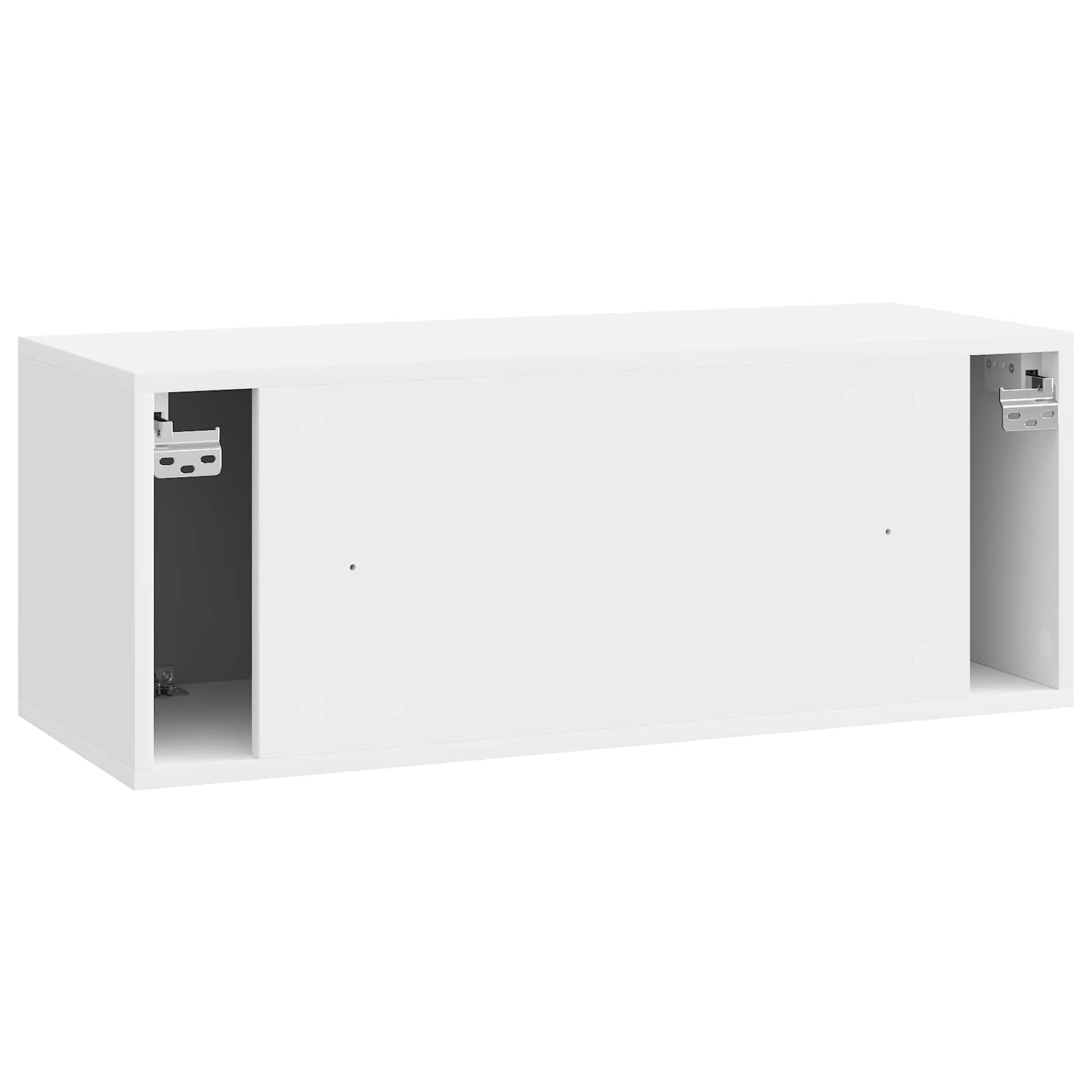 Meuble TV mural Montage mural Blanc brillant 78,5 x 31 x 30 cm - XIOS