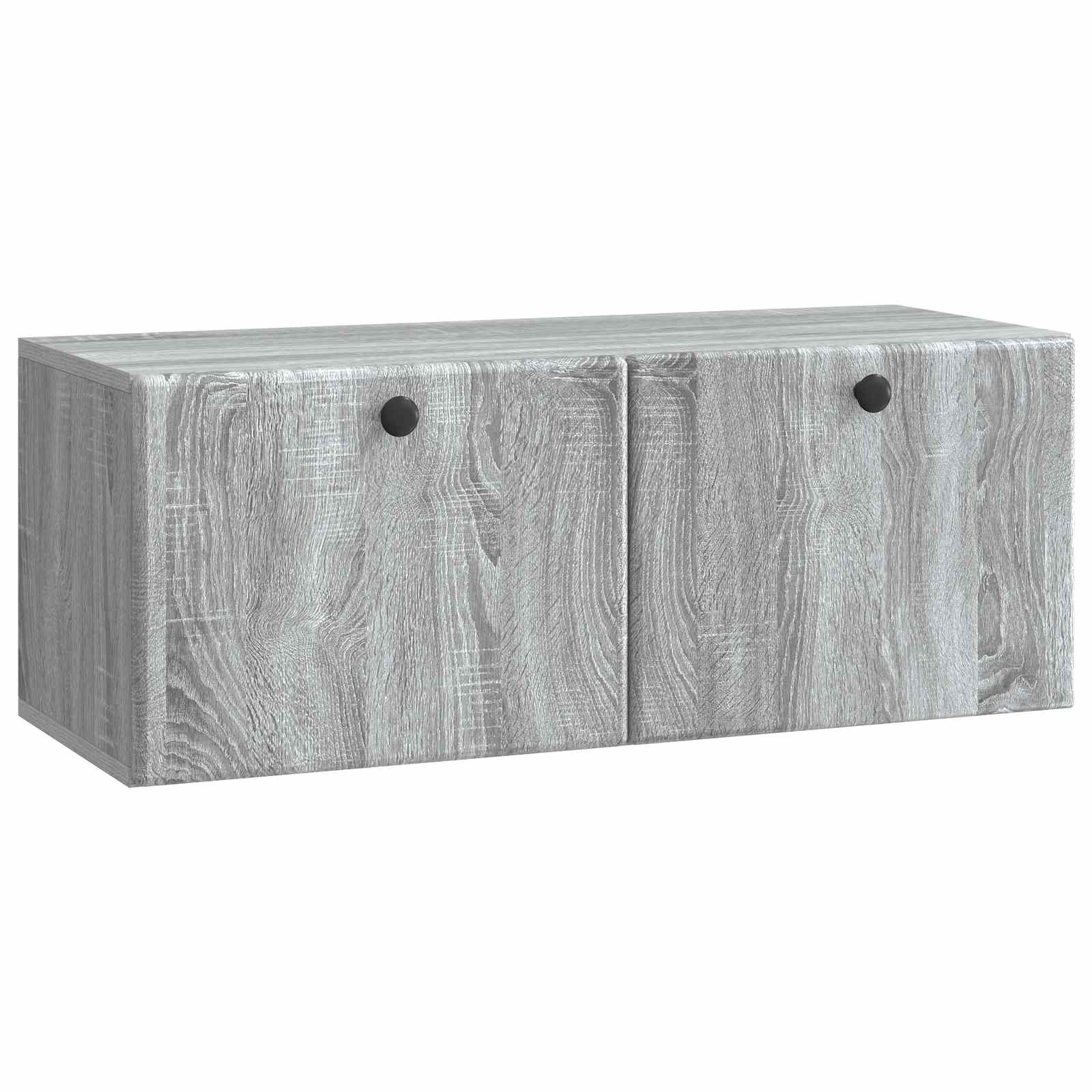 Meuble TV mural 78,5 x 31 x 30 cm Sonoma gris Bois d'ingénierie - XIOS