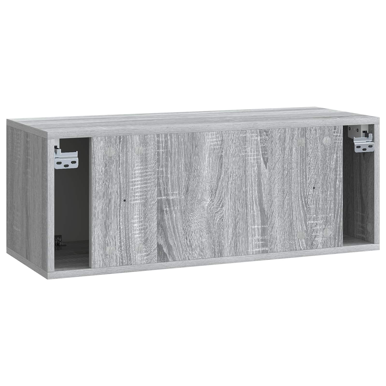 Meuble TV mural 78,5 x 31 x 30 cm Sonoma gris Bois d'ingénierie - XIOS