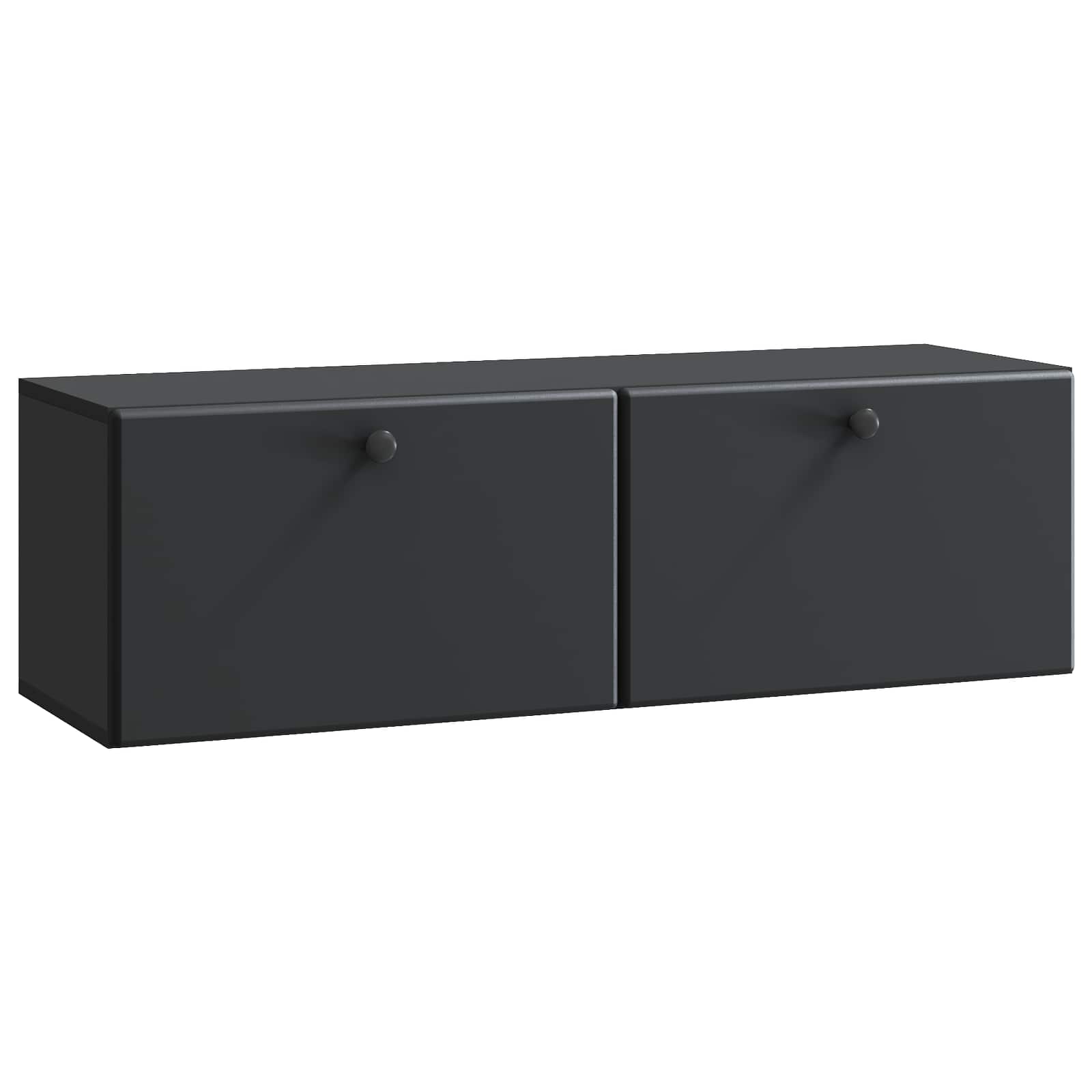 Meuble TV mural Noir 98 x 31 x 30 cm Bois d'ingénierie - XIOS