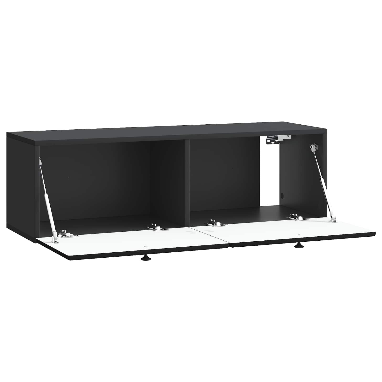 Meuble TV mural Noir 98 x 31 x 30 cm Bois d'ingénierie - XIOS