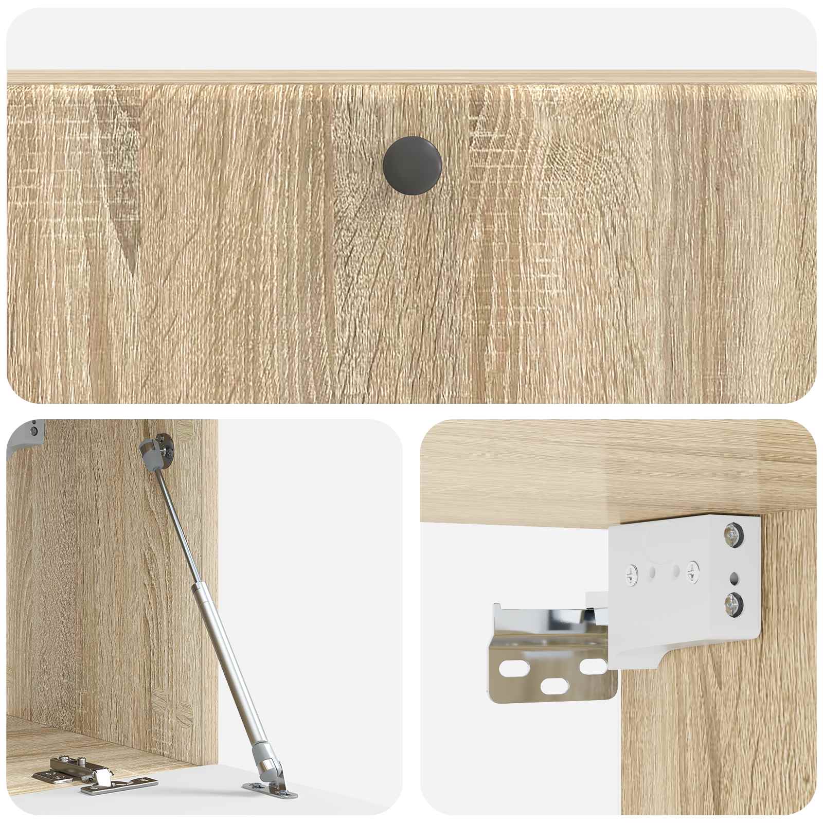 Meuble TV mural 98 x 31 x 30 cm Chêne Sonoma Bois d'ingénierie - XIOS