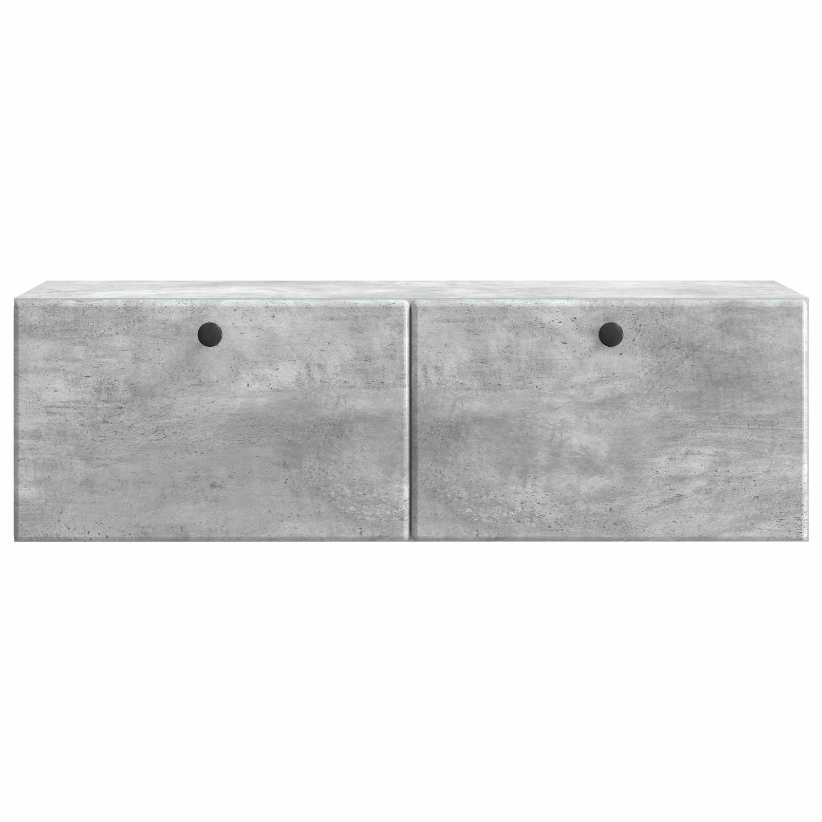 Meuble TV mural 98 x 31 x 30 cm Gris béton Bois d'ingénierie - XIOS