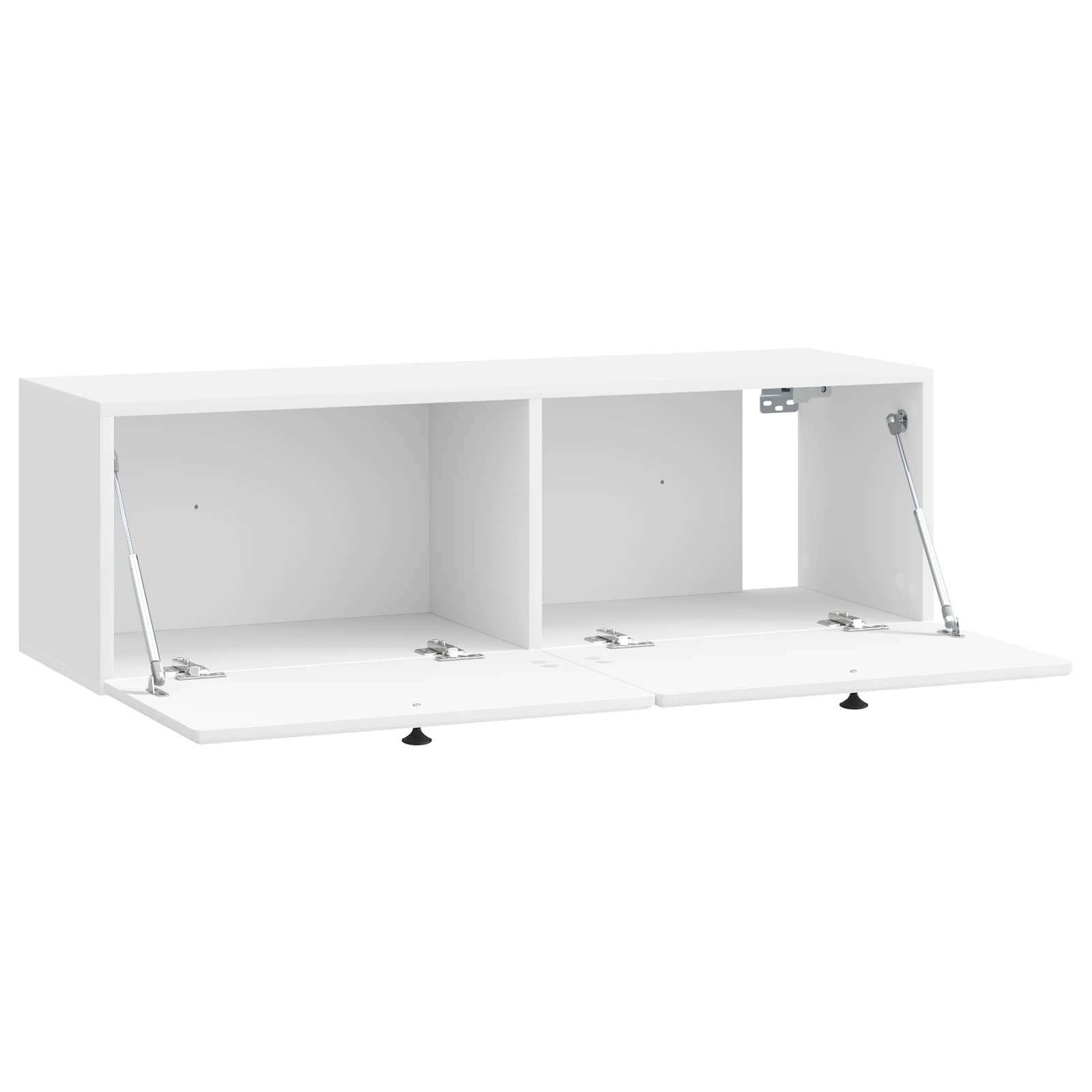 Meuble TV mural Montage mural Blanc brillant 98 x 31 x 30 cm - XIOS