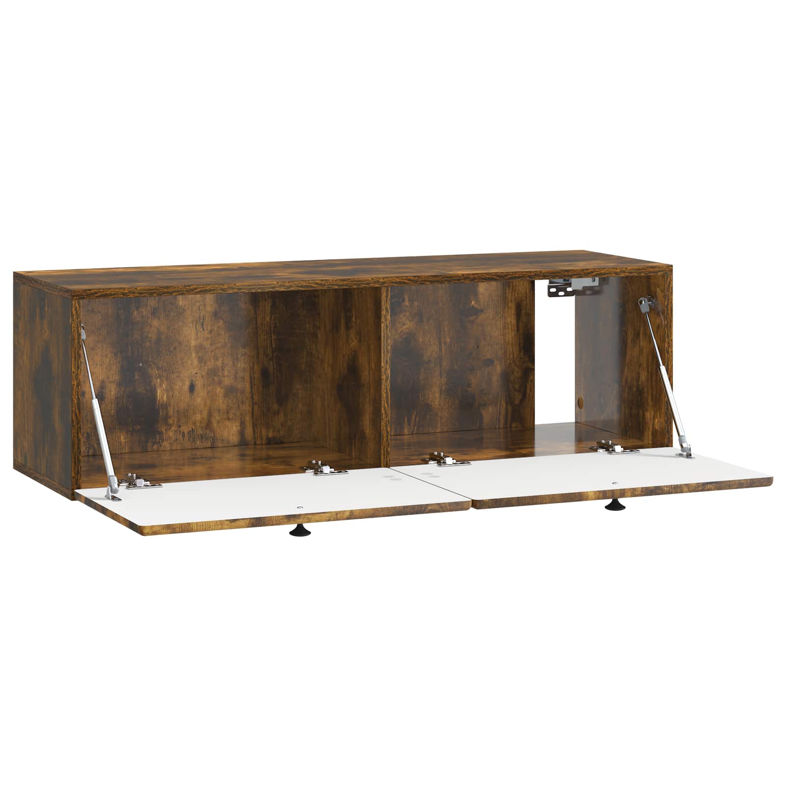 Meuble TV mural Chêne fumé 98 x 31 x 30 cm Bois d'ingénierie - XIOS