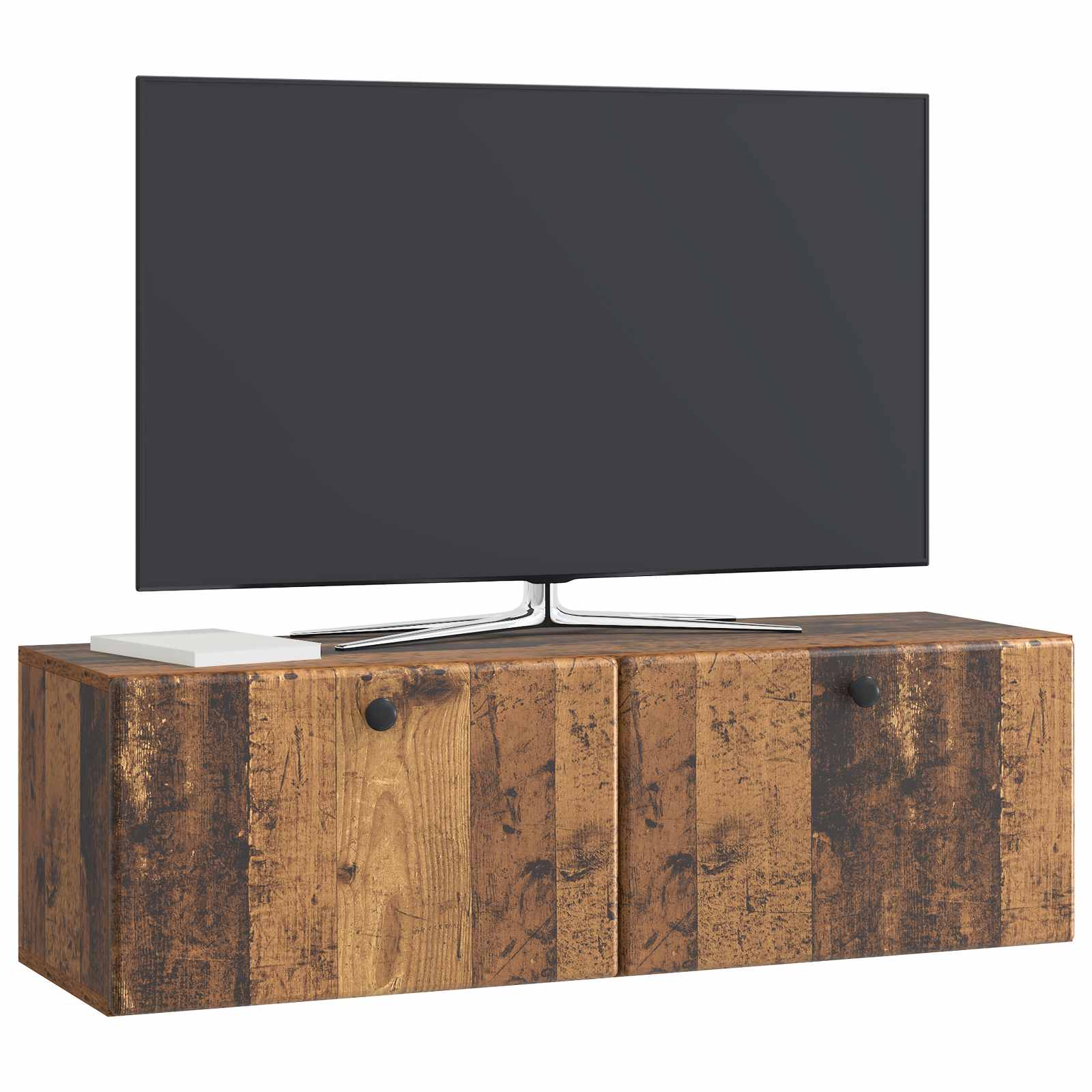 Meuble TV mural 98 x 31 x 30 cm Bois ancien Bois d'ingénierie - XIOS