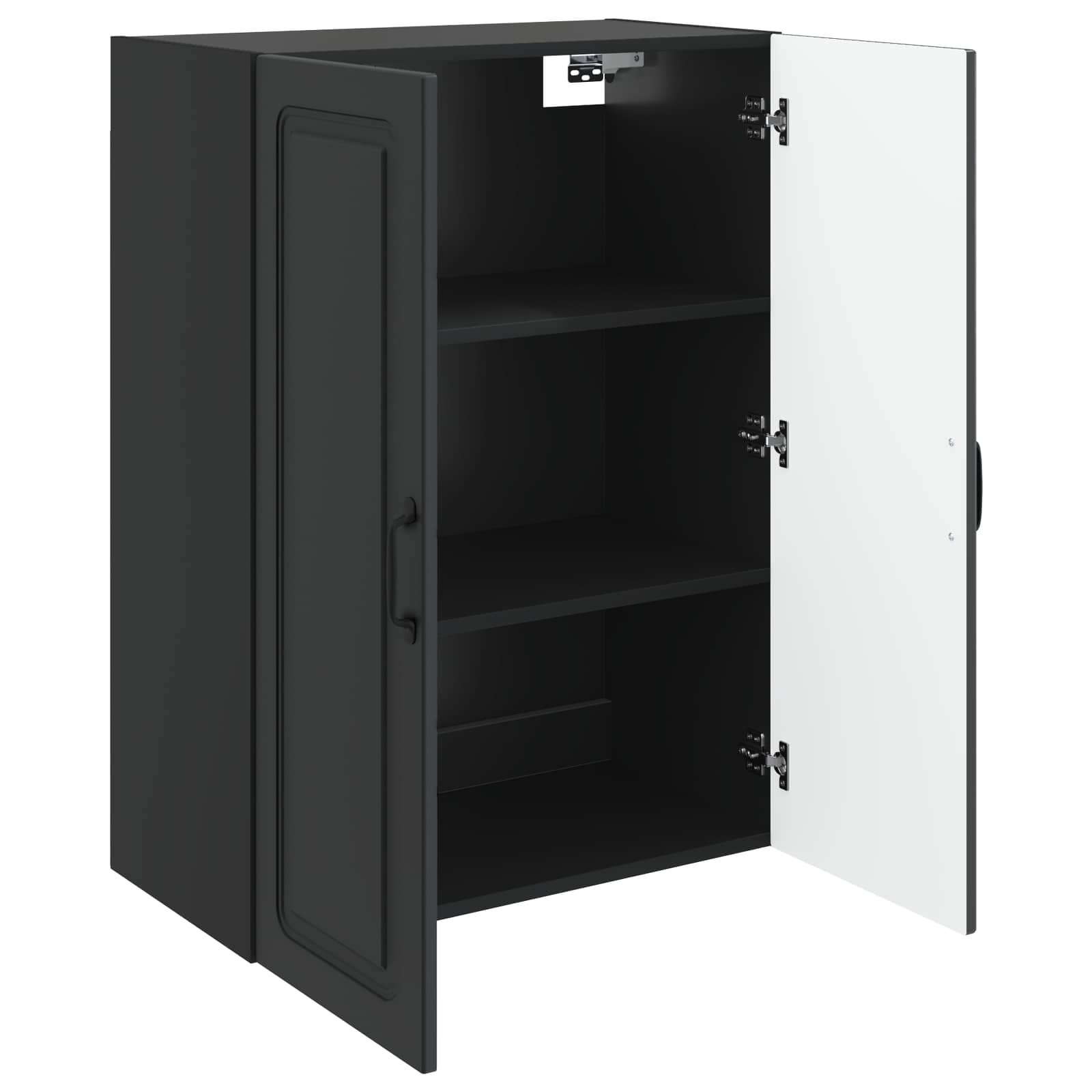 Armoire Murale Noir 66 x 34,5 x 90 cm Bois d'ingénierie - XIOS
