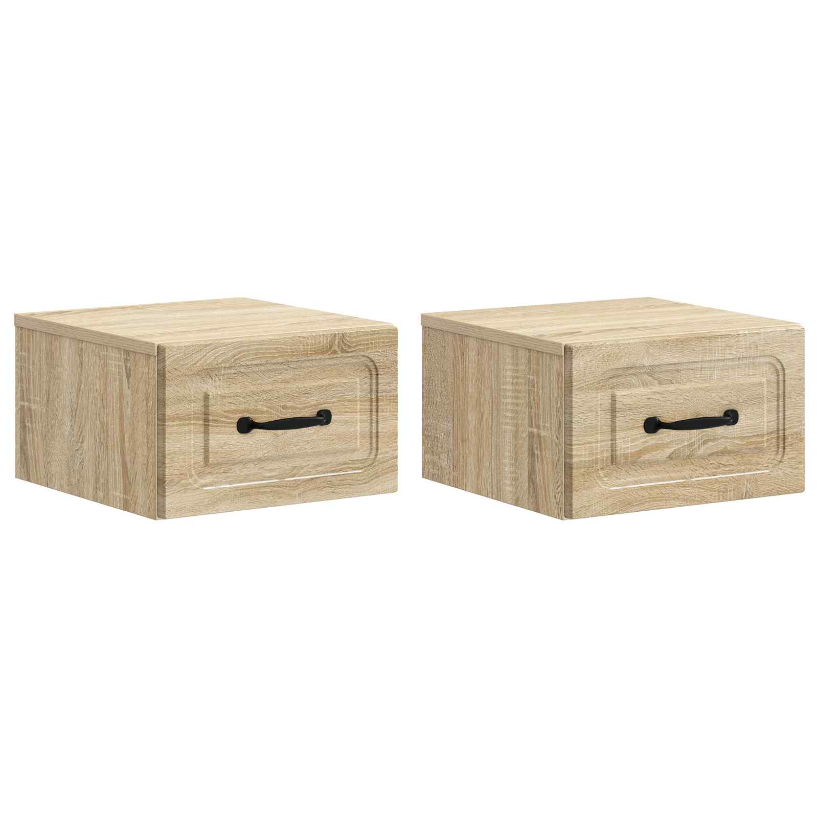 Cabinet de chevet mural 2 pc Chêne Sonoma 34,5 x 33 x 20 cm - XIOS