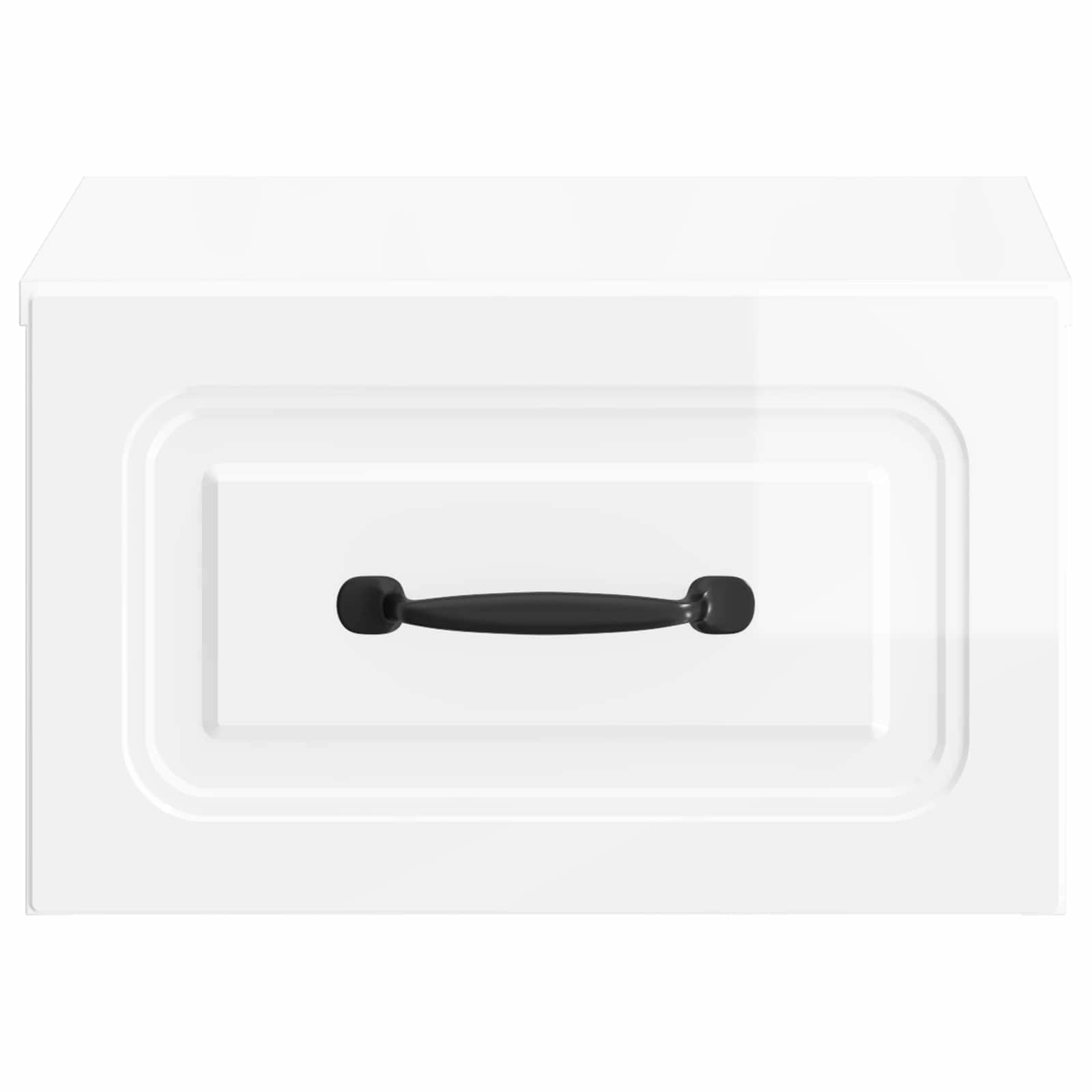Cabinet de chevet mural 2 pcs Blanc brillant 34,5 x 33 x 20 cm - XIOS