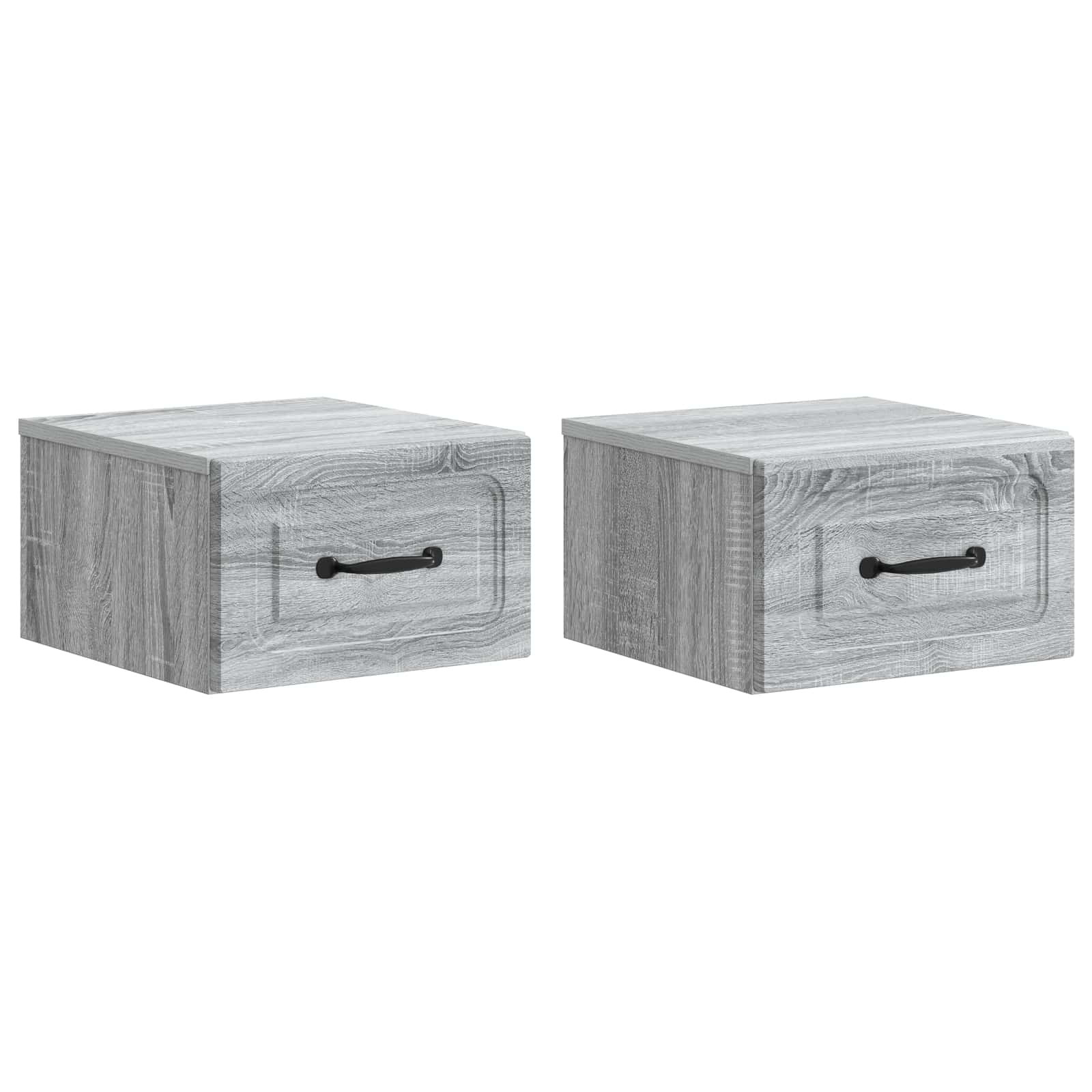 Cabinet de chevet mural 2 pcs Sonoma gris 34,5 x 33 x 20 cm - XIOS