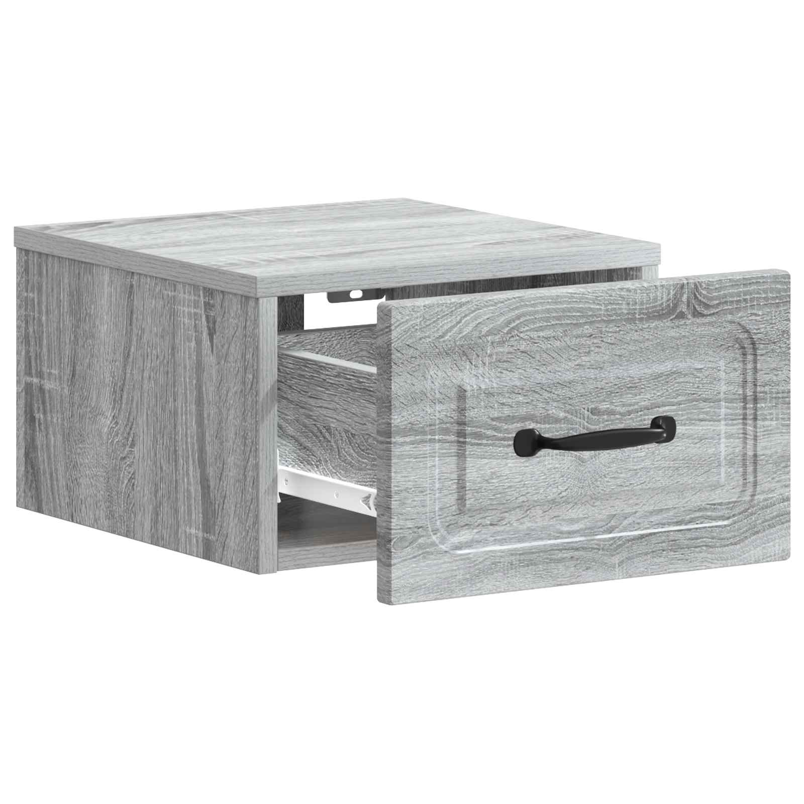 Cabinet de chevet mural 2 pcs Sonoma gris 34,5 x 33 x 20 cm - XIOS