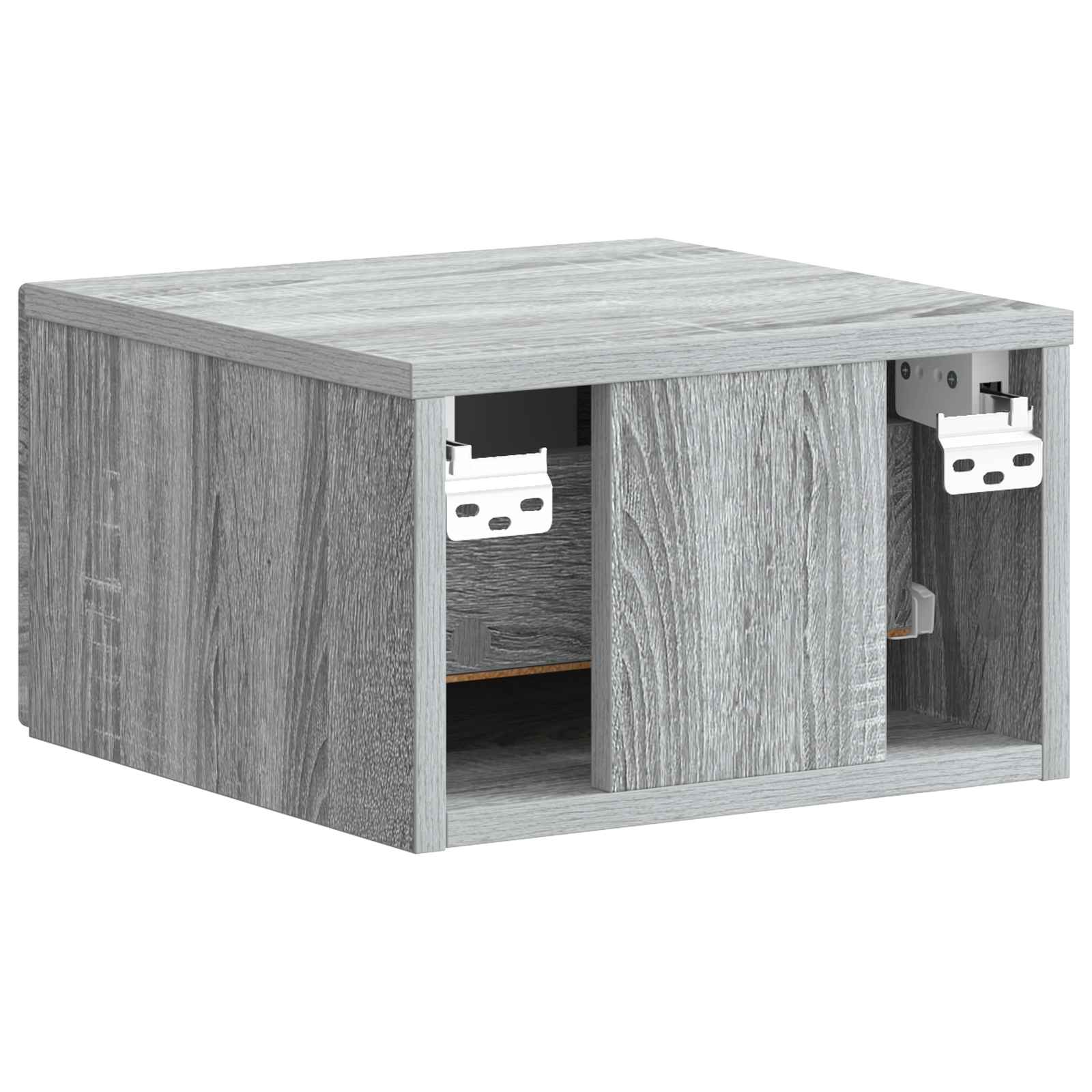 Cabinet de chevet mural 2 pcs Sonoma gris 34,5 x 33 x 20 cm - XIOS