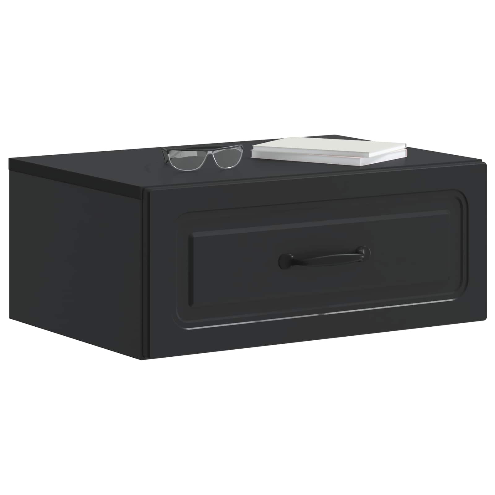 Cabinet de chevet mural 2 pcs Noir 49 x 34,5 x 20 cm - XIOS