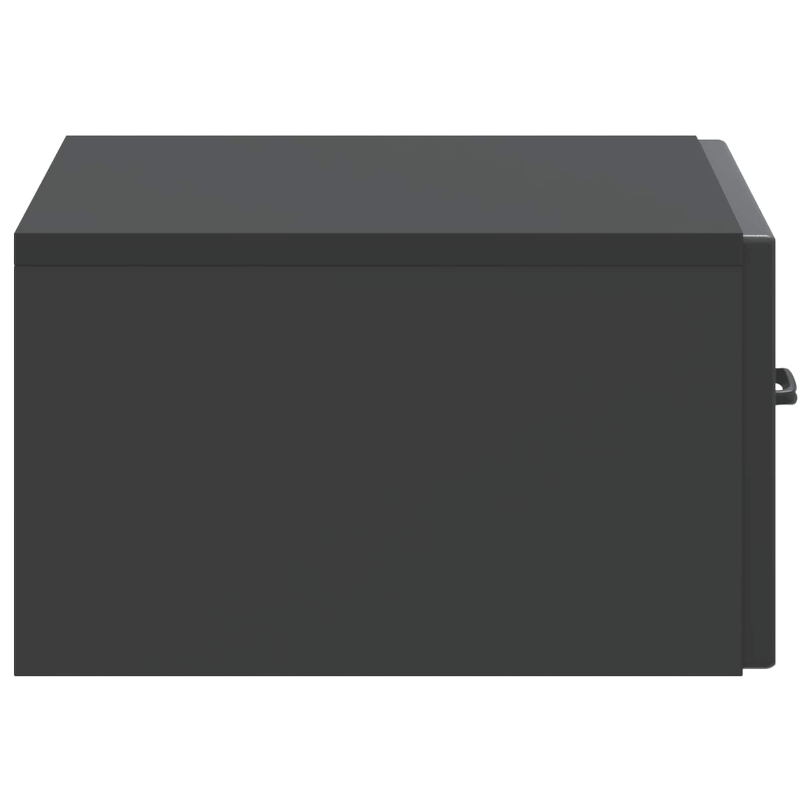 Cabinet de chevet mural 2 pcs Noir 49 x 34,5 x 20 cm - XIOS