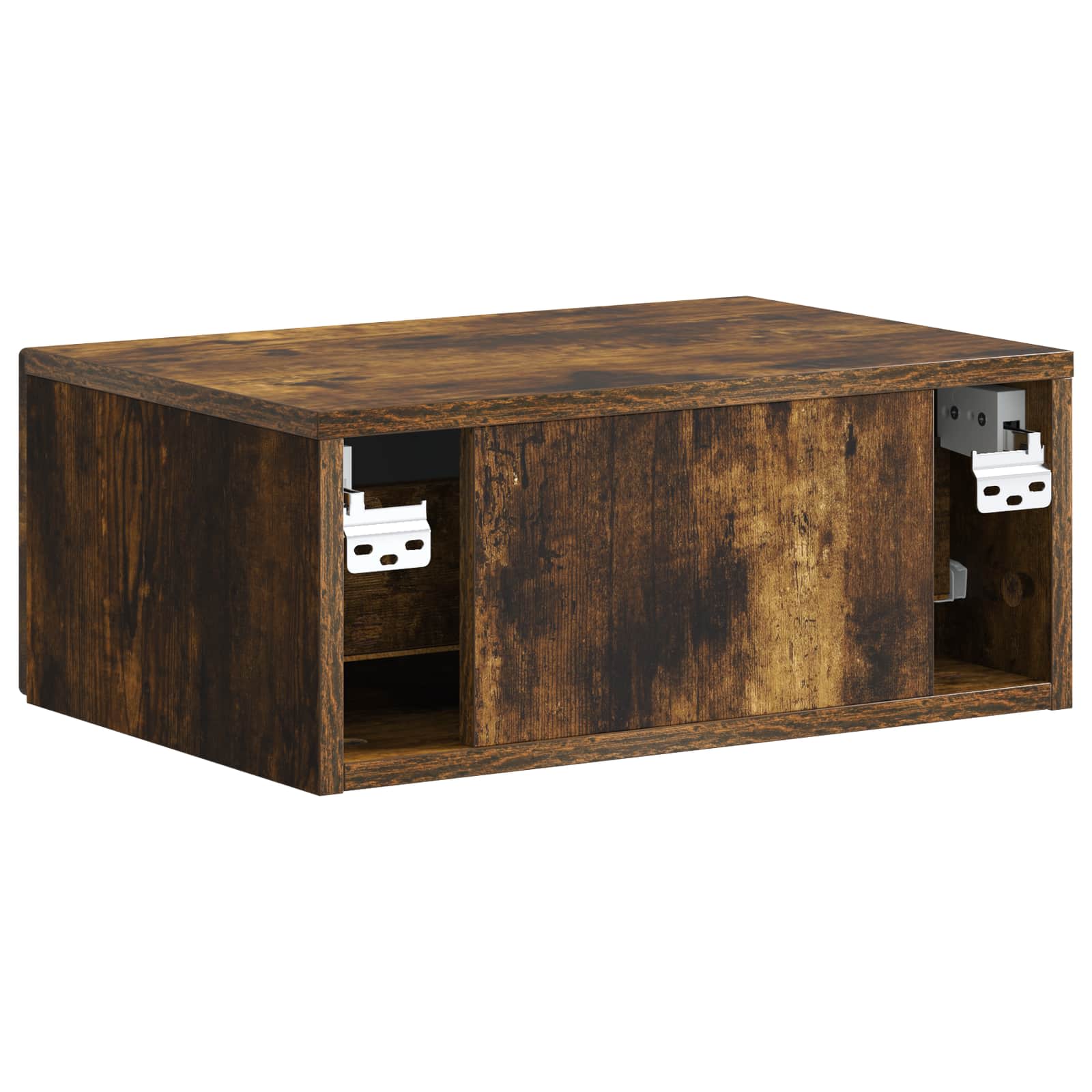 Cabinet de chevet mural 2 pcs Chêne fumé 49 x 34,5 x 20 cm - XIOS