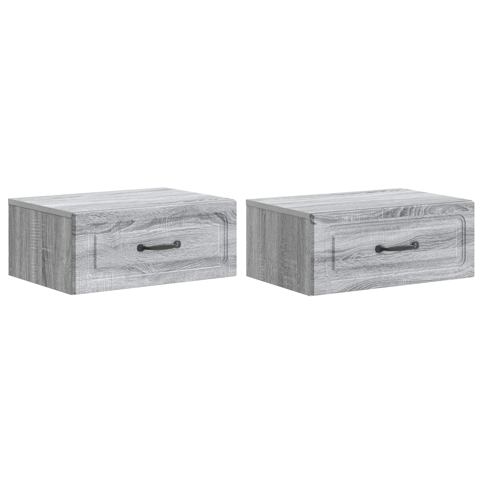 Cabinet de chevet mural 2 pcs Sonoma gris 49 x 34,5 x 20 cm - XIOS