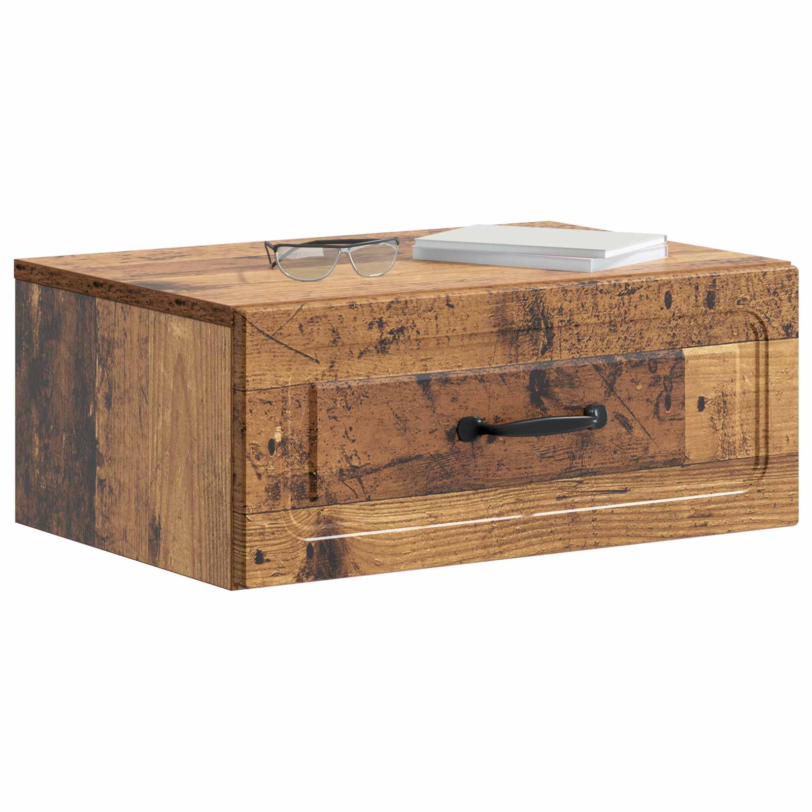 Cabinet de chevet mural Bois ancien 49 x 34,5 x 20 cm - XIOS