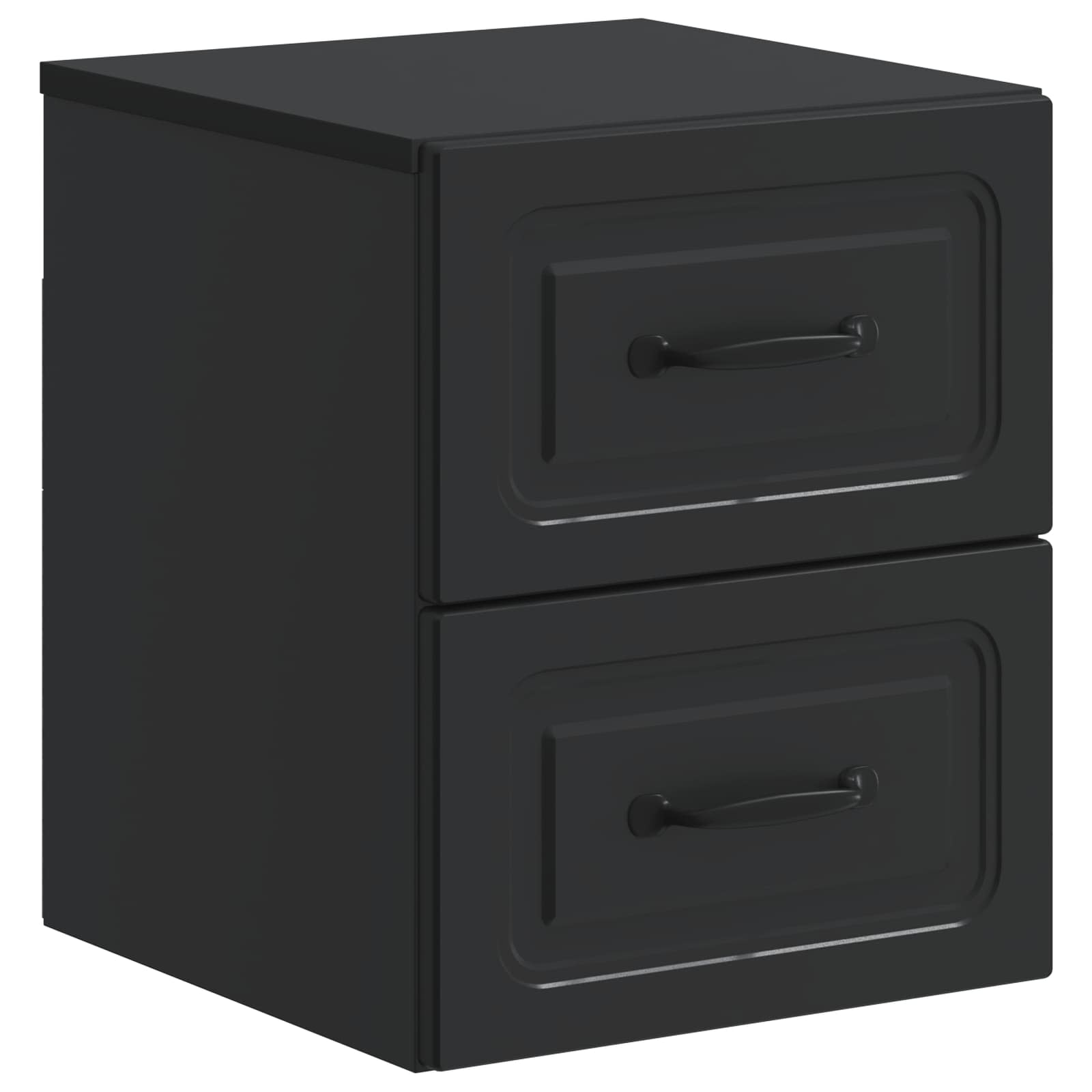 Cabinet de chevet mural 2 pcs Noir 34,5 x 33 x 40 cm - XIOS