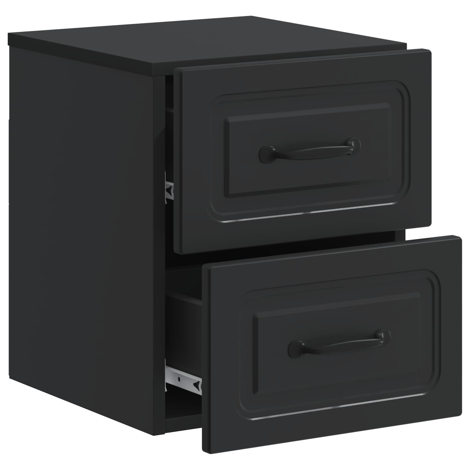 Cabinet de chevet mural 2 pcs Noir 34,5 x 33 x 40 cm - XIOS