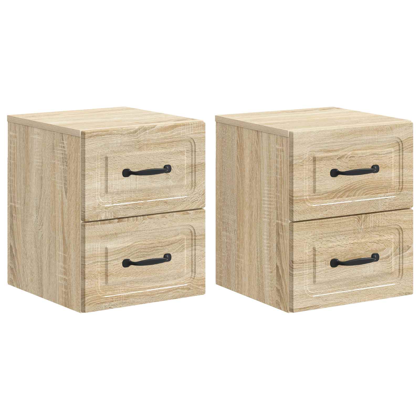 Cabinet de chevet mural 2 pcs Chêne Sonoma 34,5 x 33 x 40 cm - XIOS
