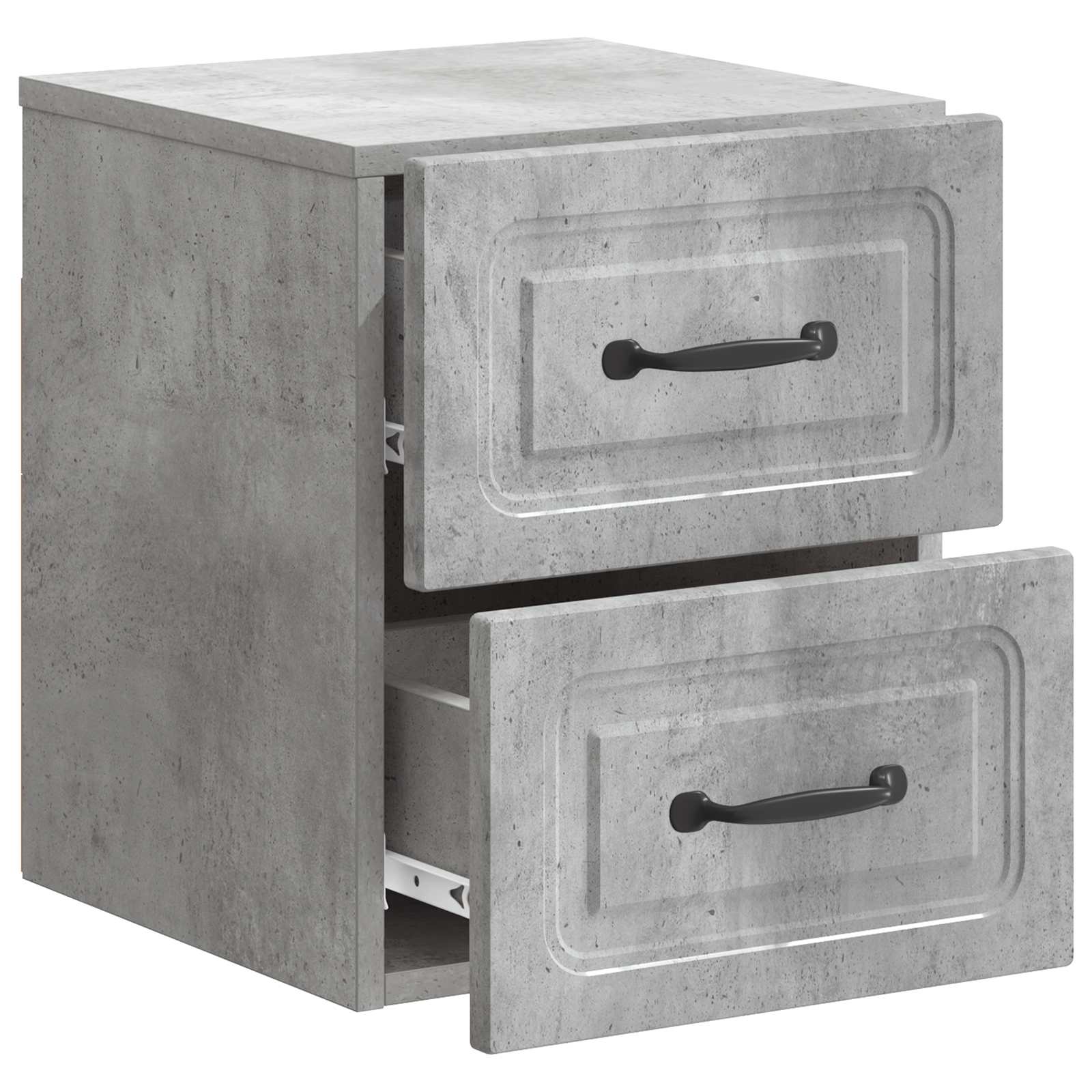 Cabinet de chevet mural 2 pcs Gris béton 34,5 x 33 x 40 cm - XIOS