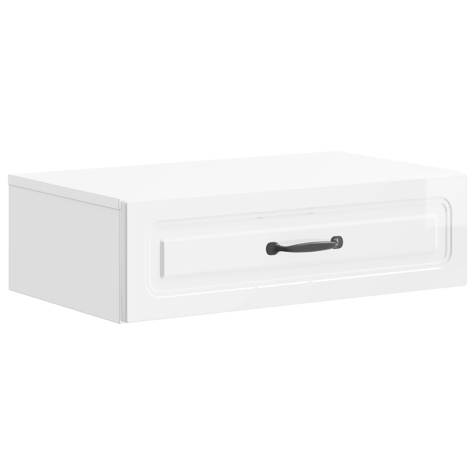 Table d'appoint murale Blanc brillant 59 x 34,5 x 17 cm - XIOS