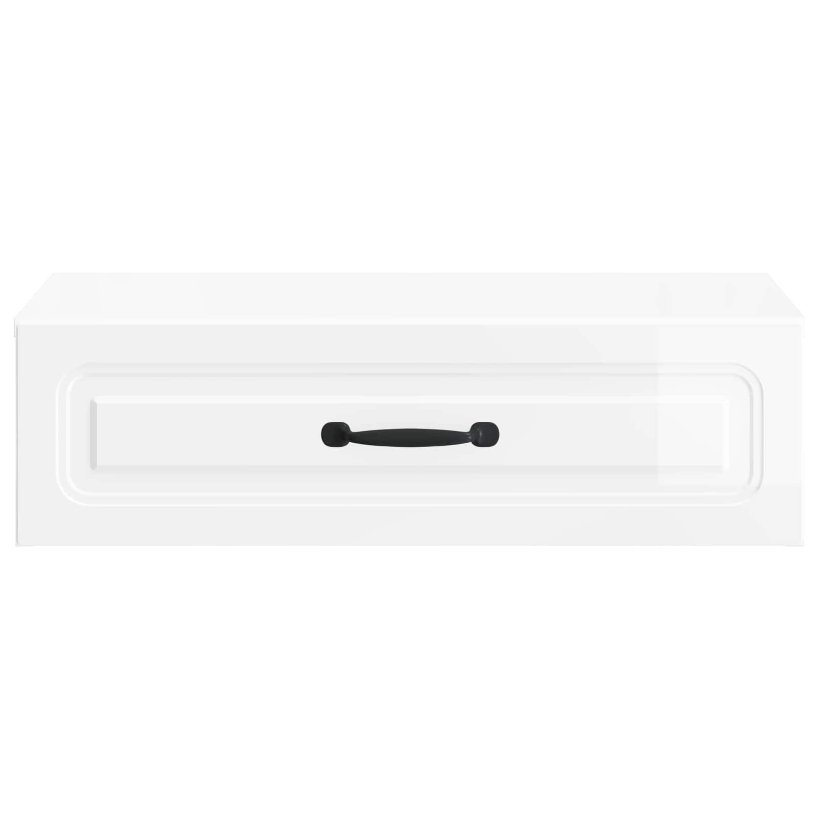 Table d'appoint murale Blanc brillant 59 x 34,5 x 17 cm - XIOS