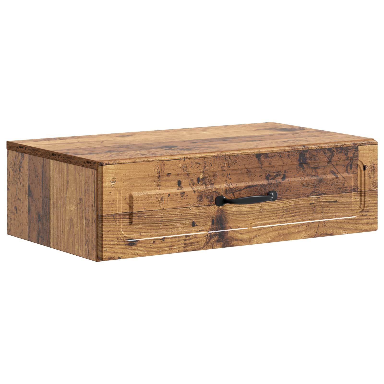 Table d'appoint murale Bois ancien 59 x 34,5 x 17 cm - XIOS