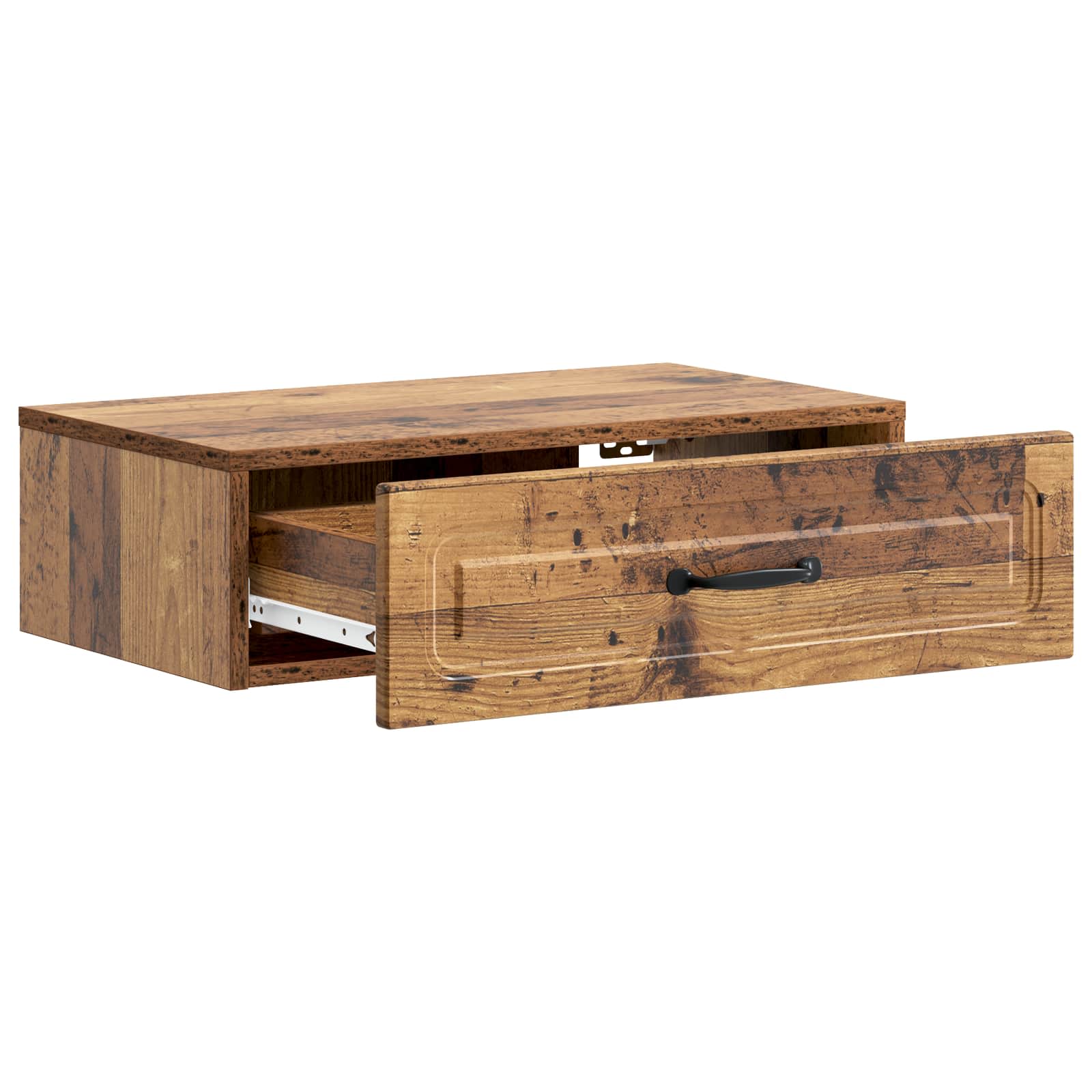 Table d'appoint murale Bois ancien 59 x 34,5 x 17 cm - XIOS