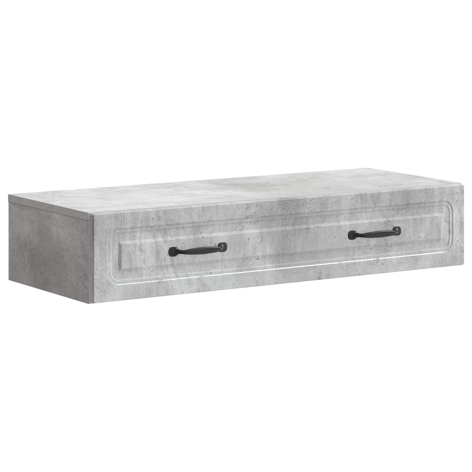 Table d'appoint murale Gris béton 87,5 x 34,5 x 17 cm - XIOS