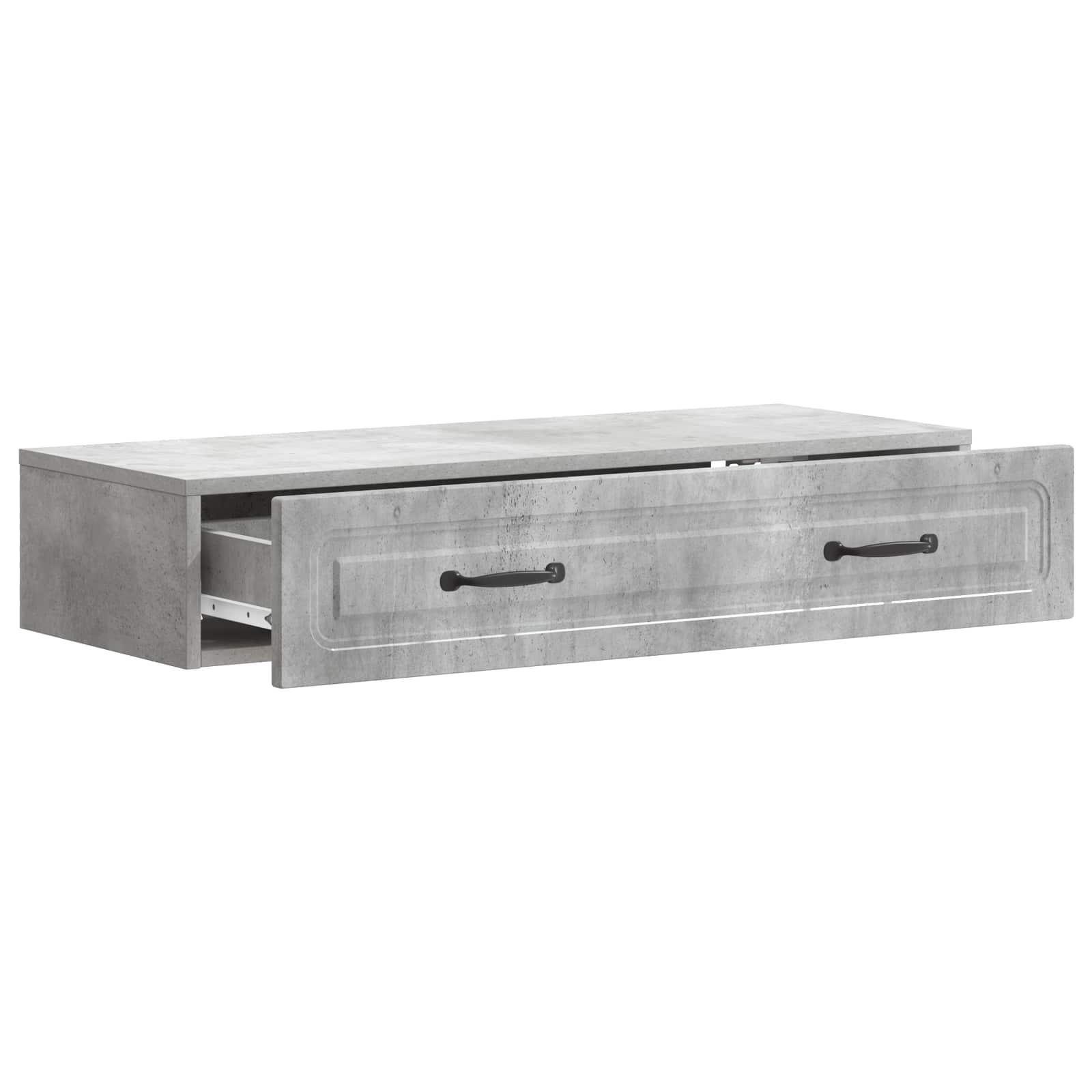 Table d'appoint murale Gris béton 87,5 x 34,5 x 17 cm - XIOS