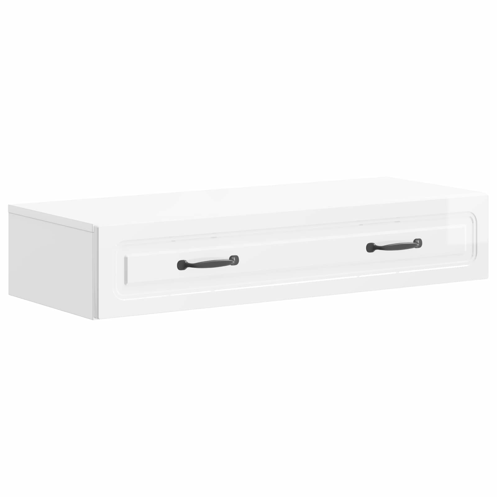 Table d'appoint murale Blanc brillant 87,5 x 34,5 x 17 cm - XIOS