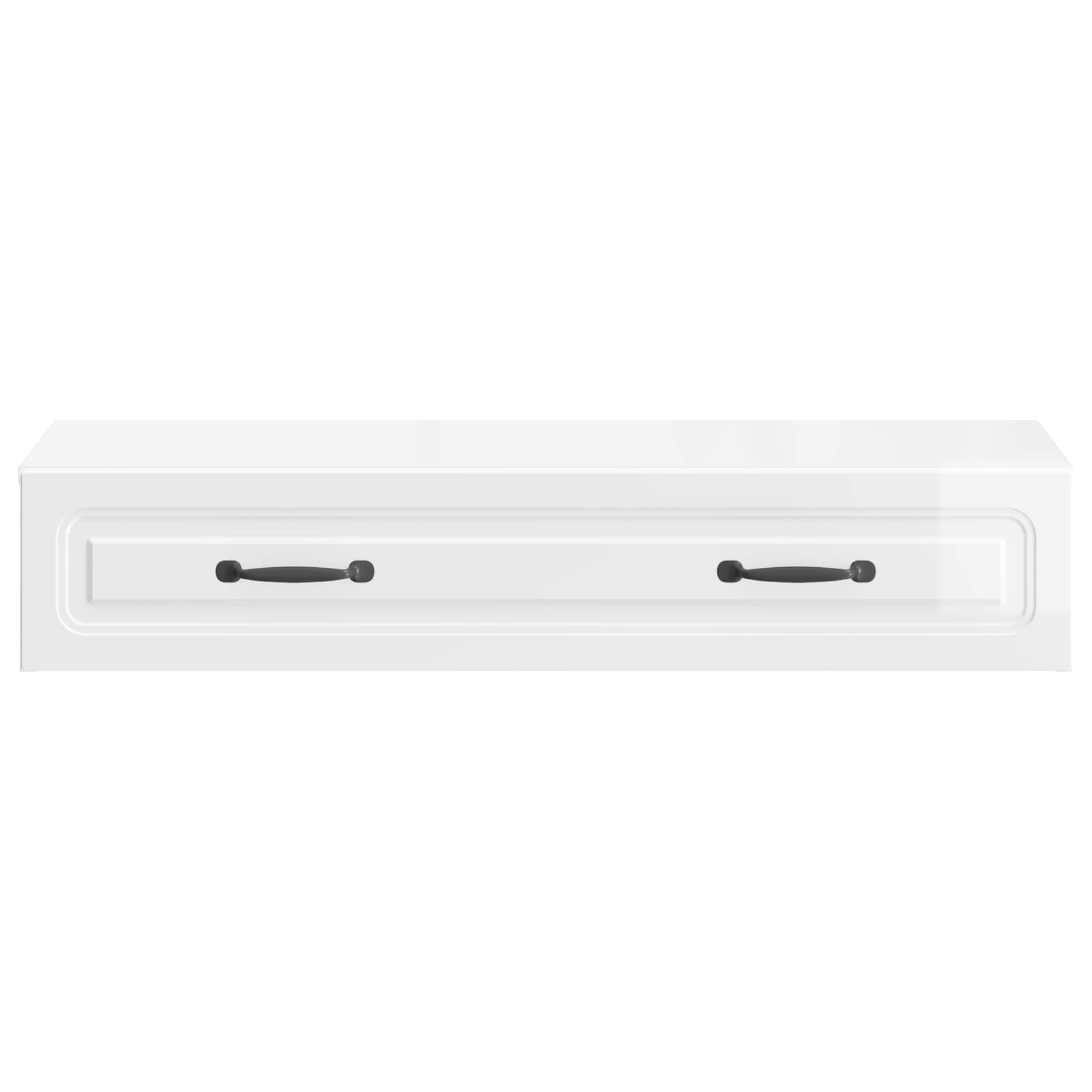 Table d'appoint murale Blanc brillant 87,5 x 34,5 x 17 cm - XIOS