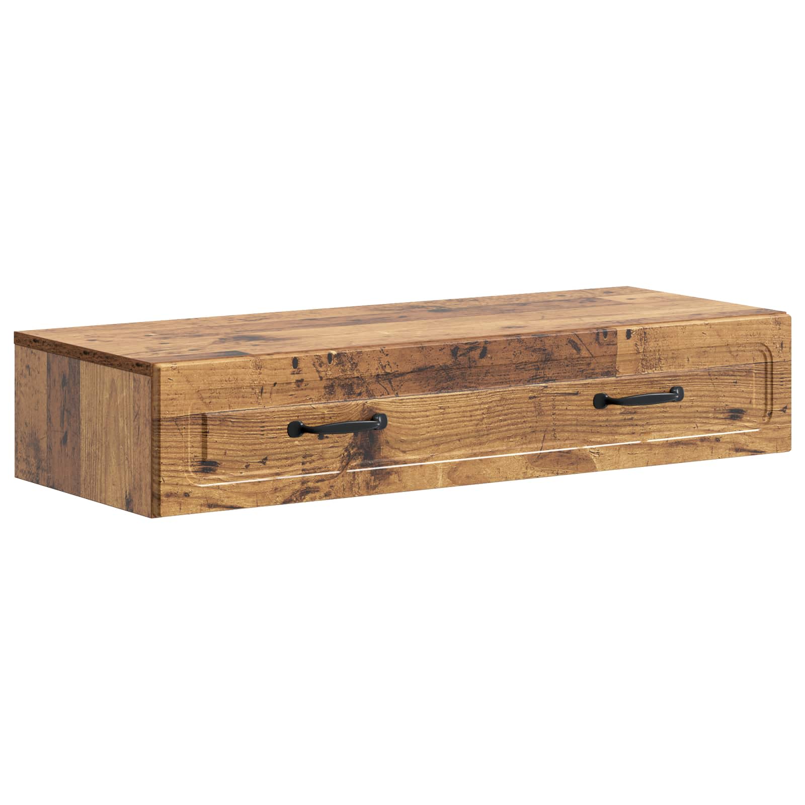 Table d'appoint murale Bois ancien 87,5 x 34,5 x 17 cm - XIOS