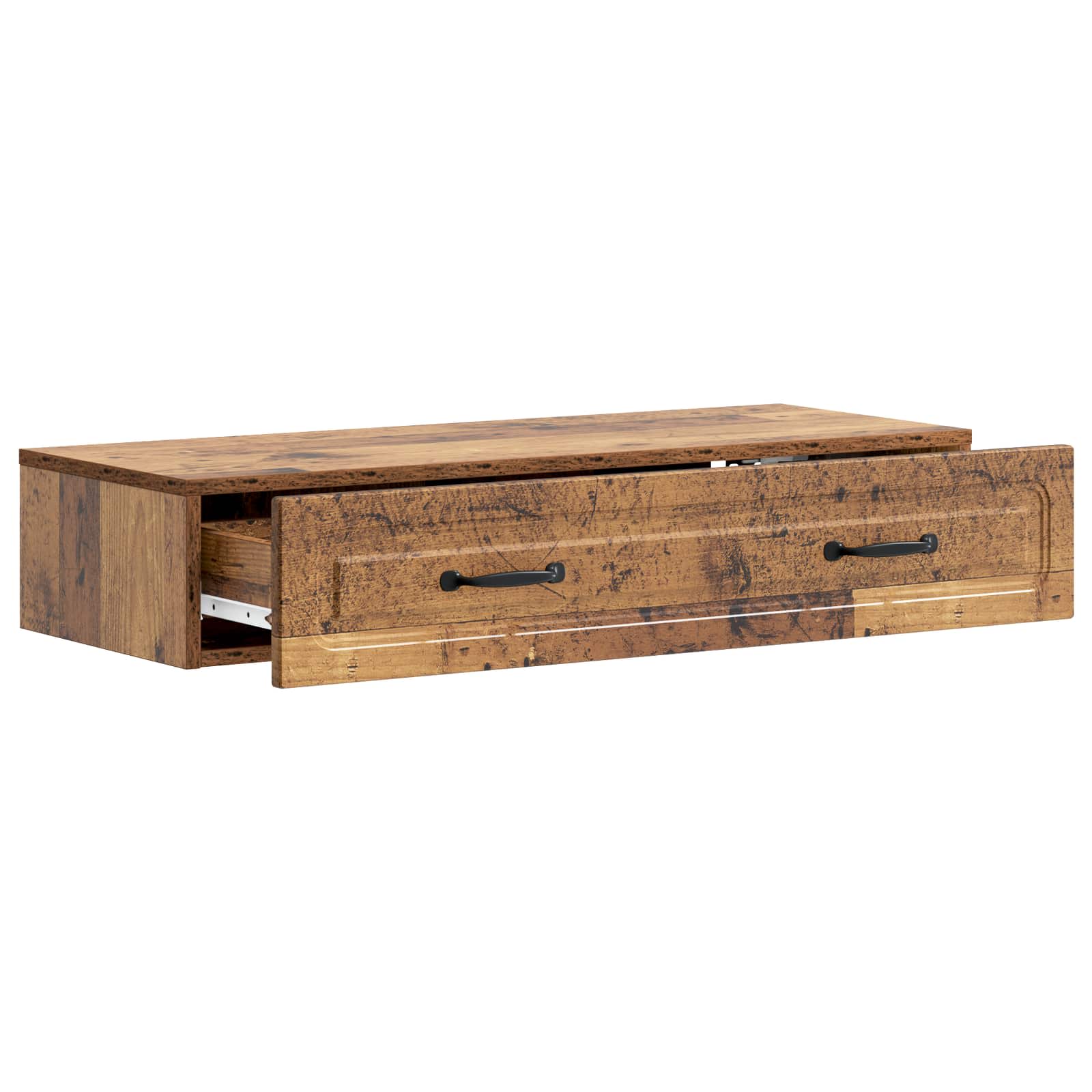 Table d'appoint murale Bois ancien 87,5 x 34,5 x 17 cm - XIOS