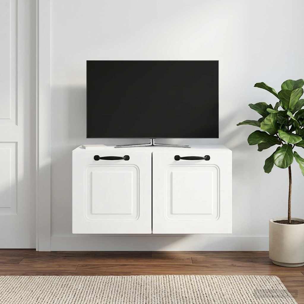 Meuble TV mural Blanc 59,5 x 41 x 30 cm Bois d'ingénierie - XIOS