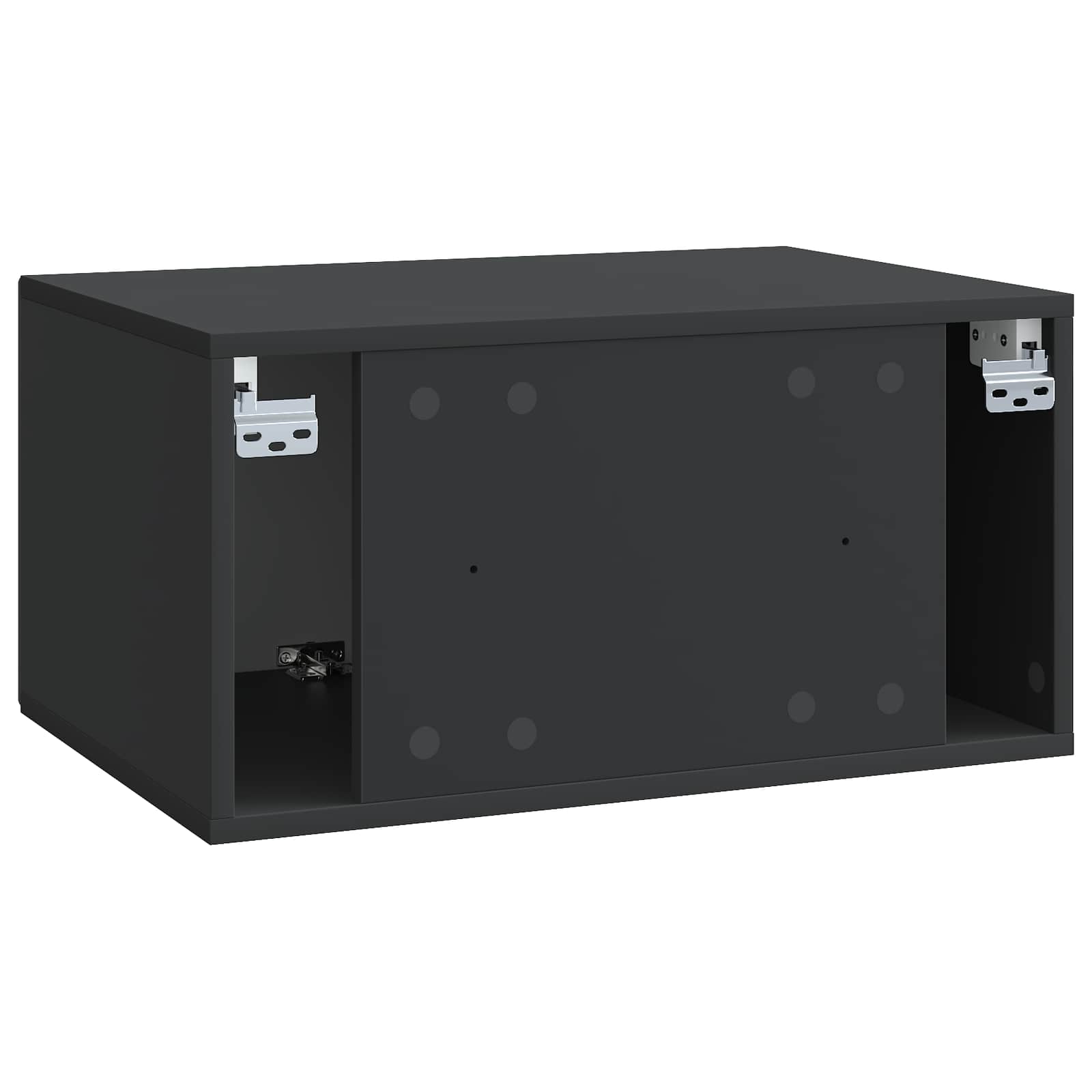 Meuble TV mural Noir 59,5 x 41 x 30 cm Bois d'ingénierie - XIOS