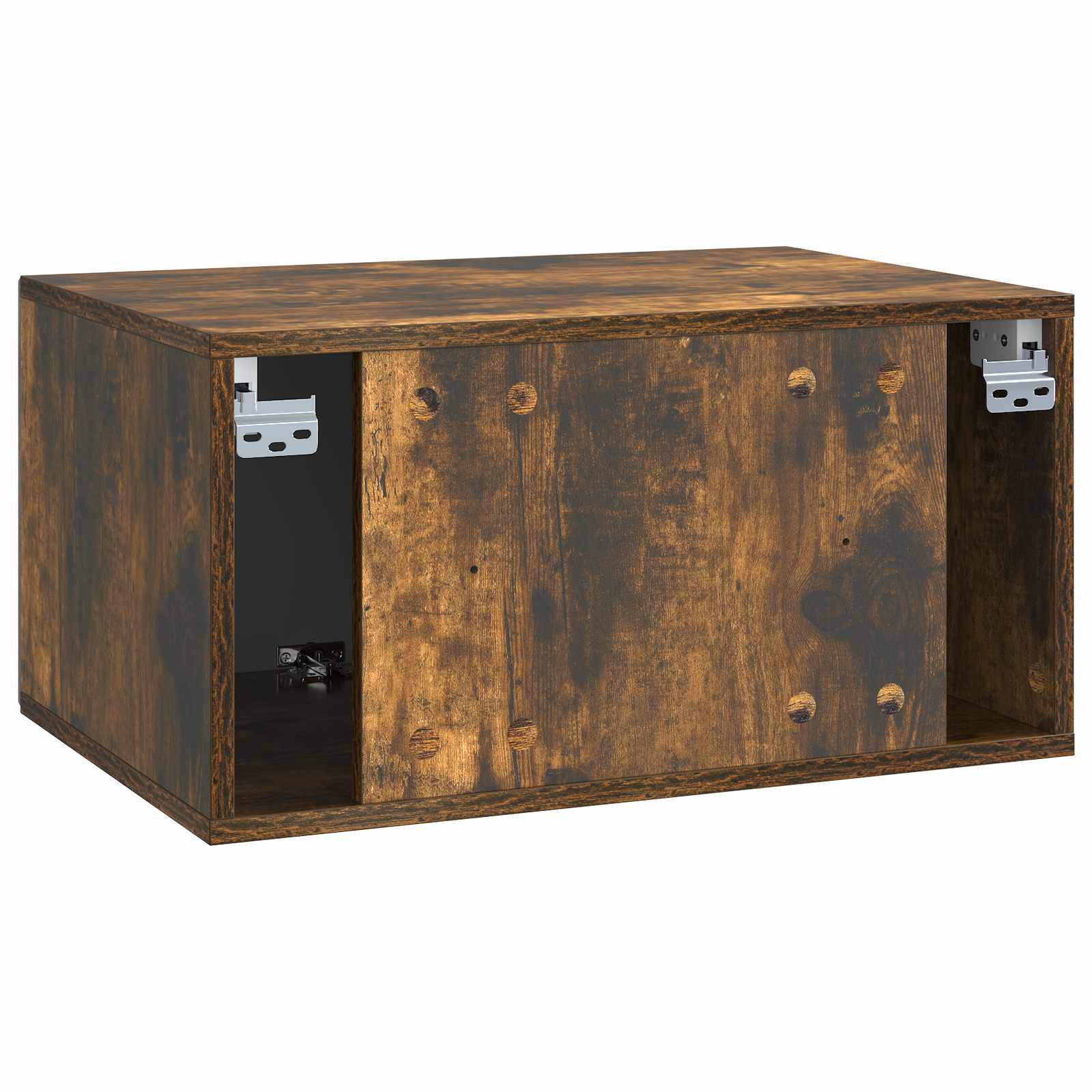 Meuble TV mural Chêne fumé 59,5 x 41 x 30 cm Bois d'ingénierie - XIOS