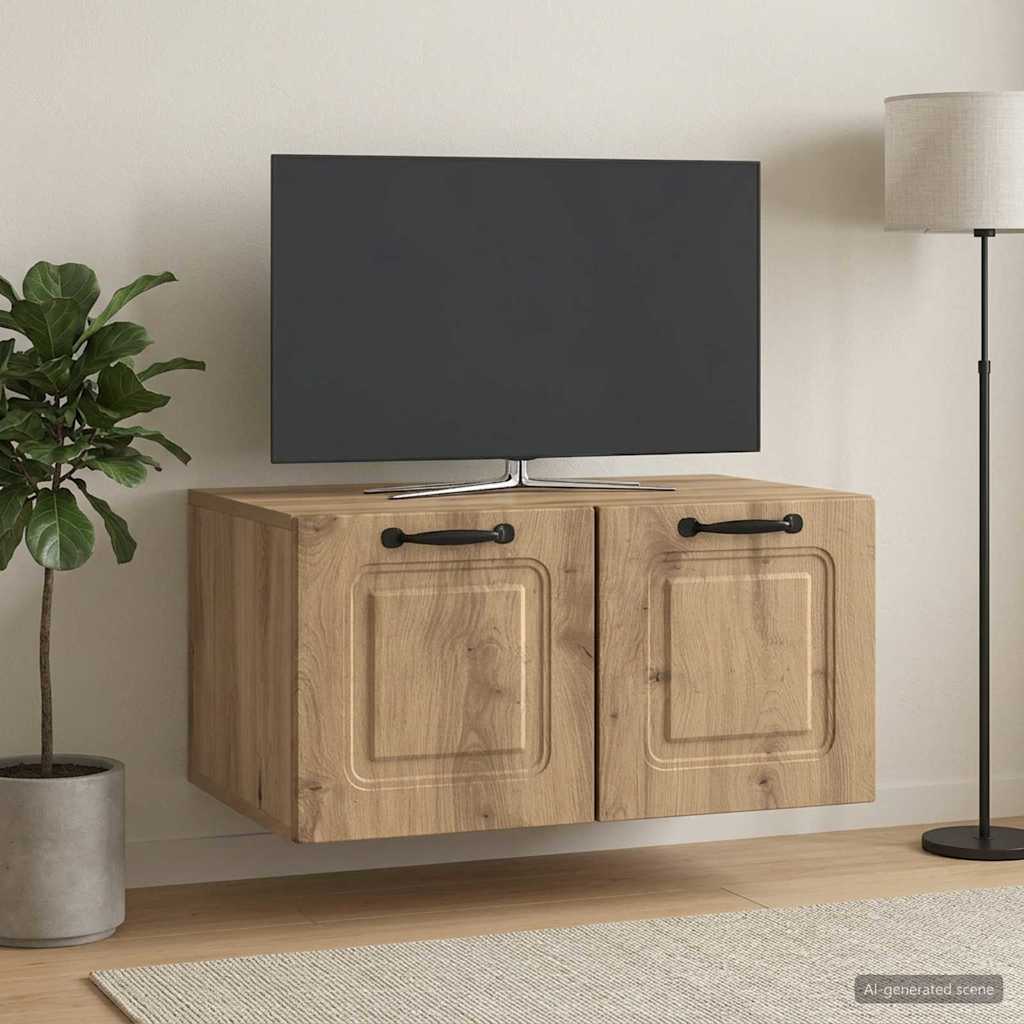 Meuble TV mural 59,5 x 41 x 30 cm Chêne artisanal - XIOS