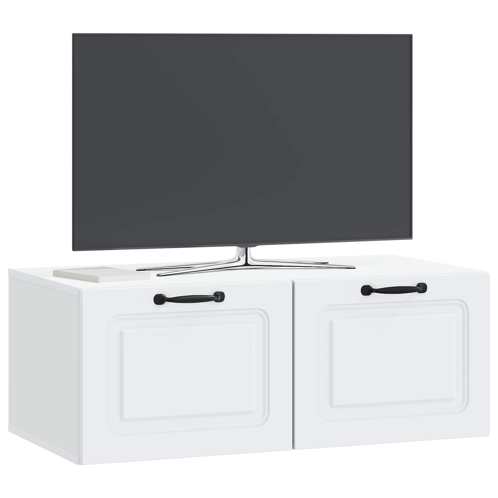Meuble TV mural Blanc 78,5 x 41 x 30 cm Bois d'ingénierie - XIOS