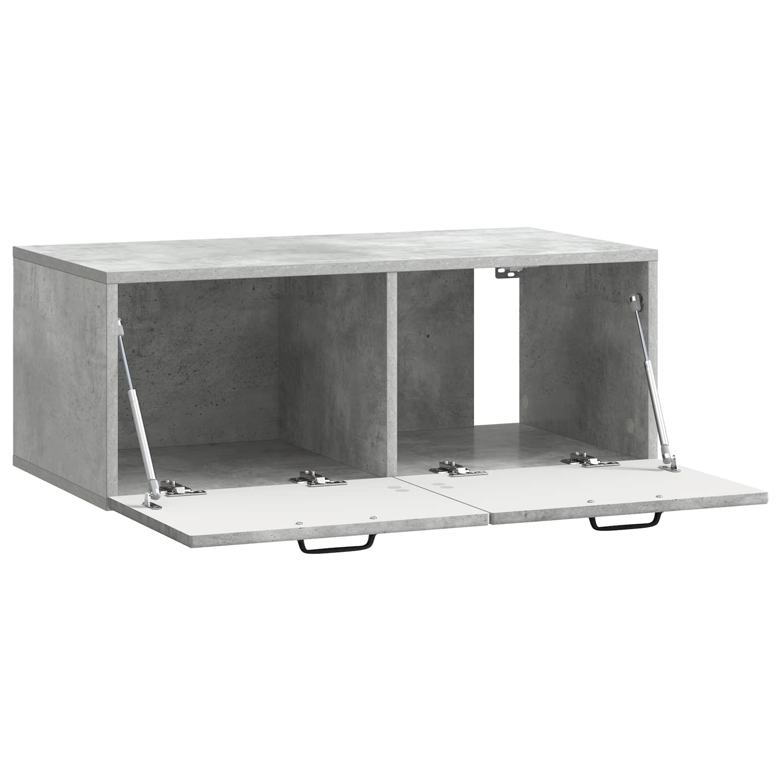 Meuble TV mural Gris béton 78,5 x 41 x 30 cm Bois d'ingénierie - XIOS